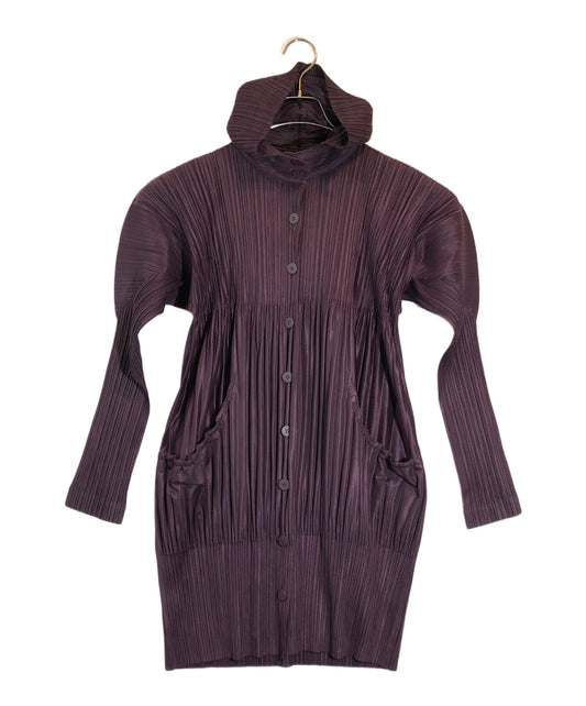 [Pre-owned] PLEATS PLEASE pleated long coat PP03-JA742