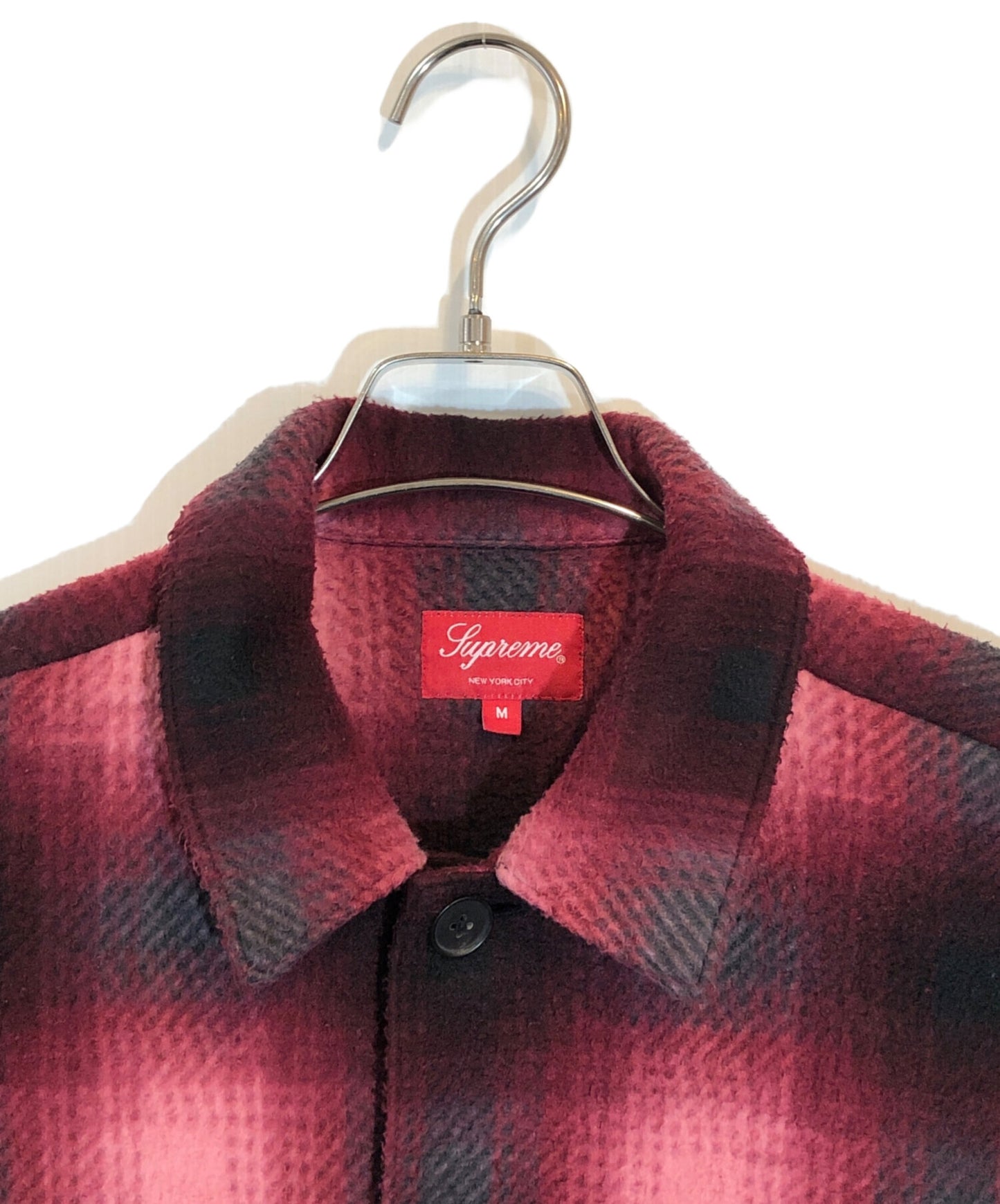 [Pre-owned] SUPREME Shadow Plaid Fleece Shirt