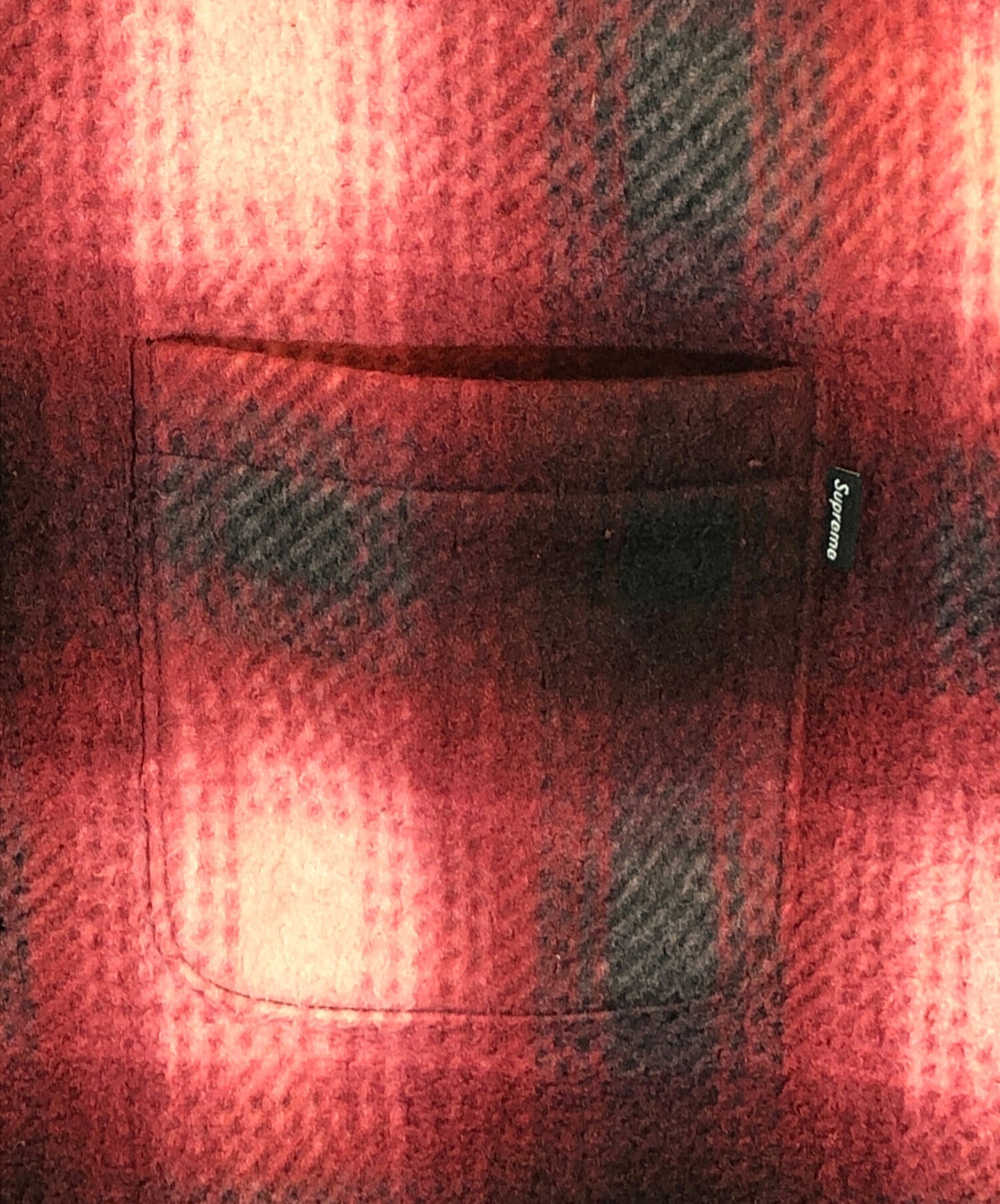 [Pre-owned] SUPREME Shadow Plaid Fleece Shirt