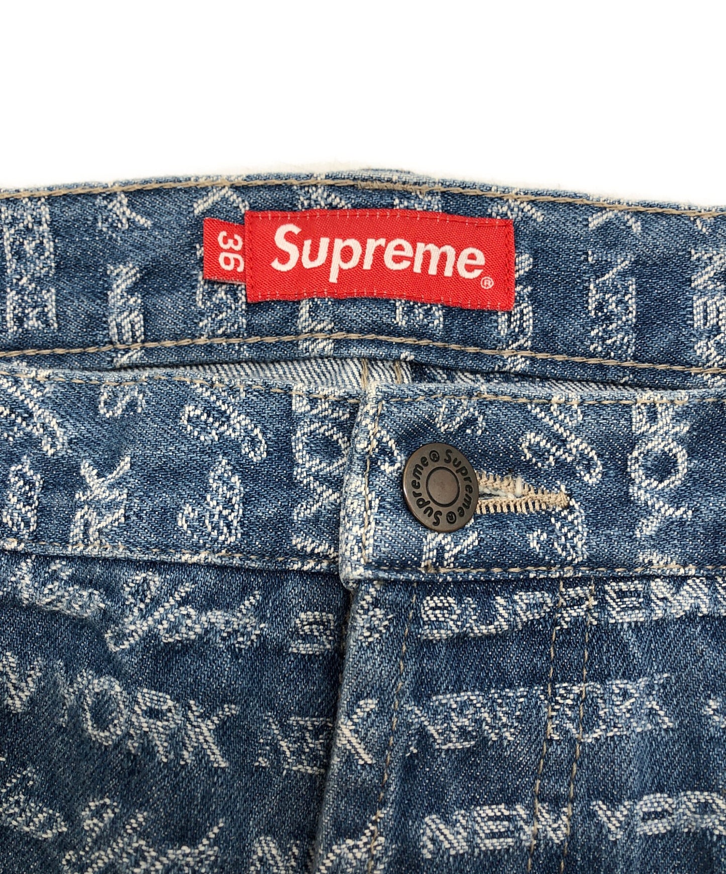 [Pre-owned] SUPREME Multi Type Jacquard Regular Jean