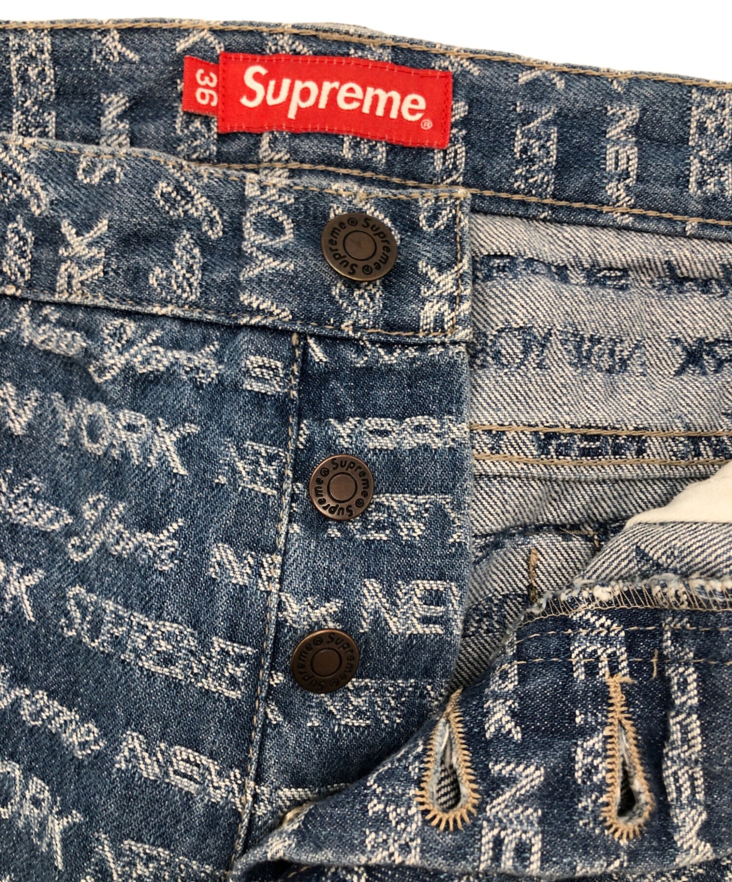 [Pre-owned] SUPREME Multi Type Jacquard Regular Jean