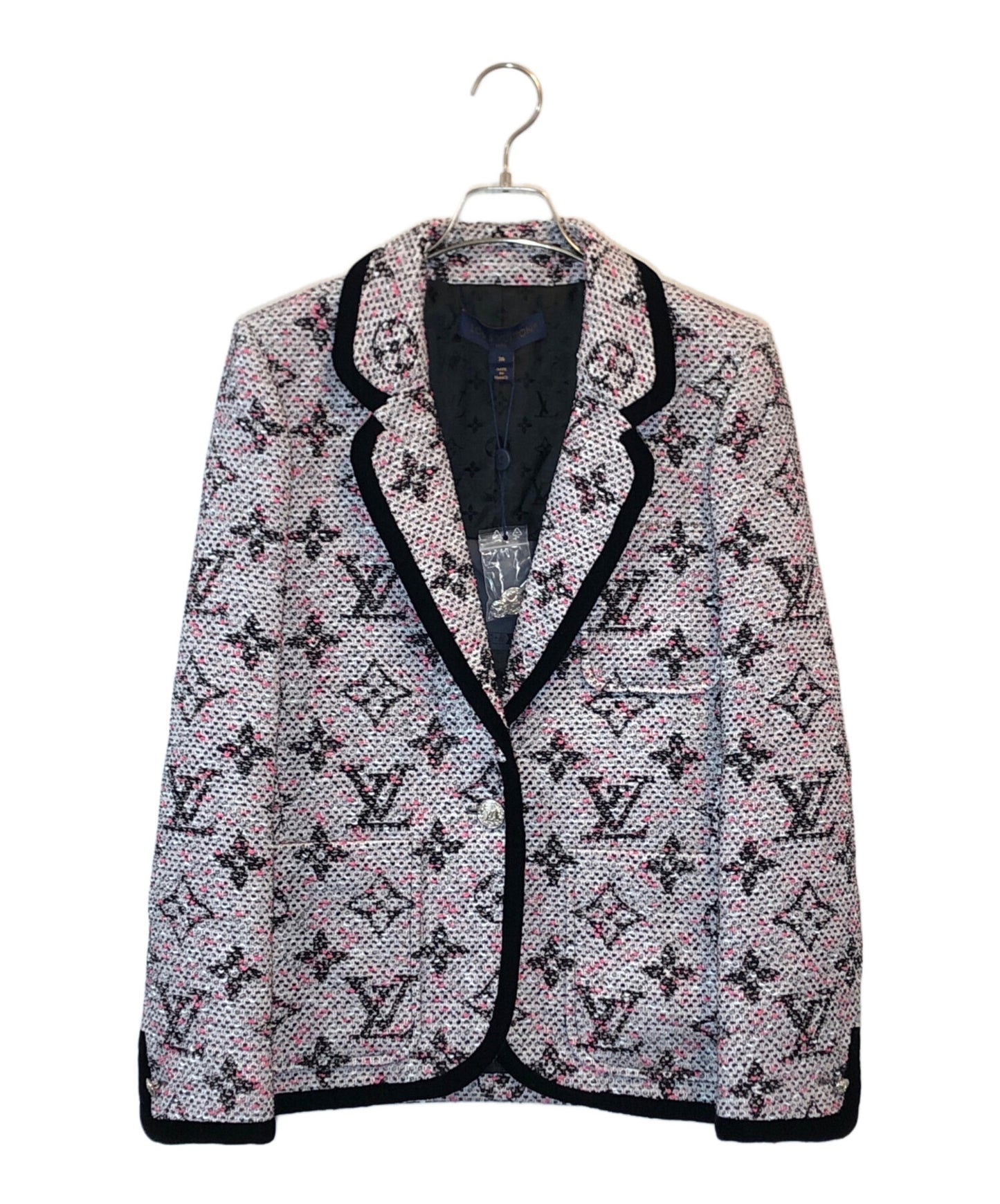 [Pre-owned] LOUIS VUITTON Monogram Tweed Preppy Blazer RW242WW MCP FRJC30