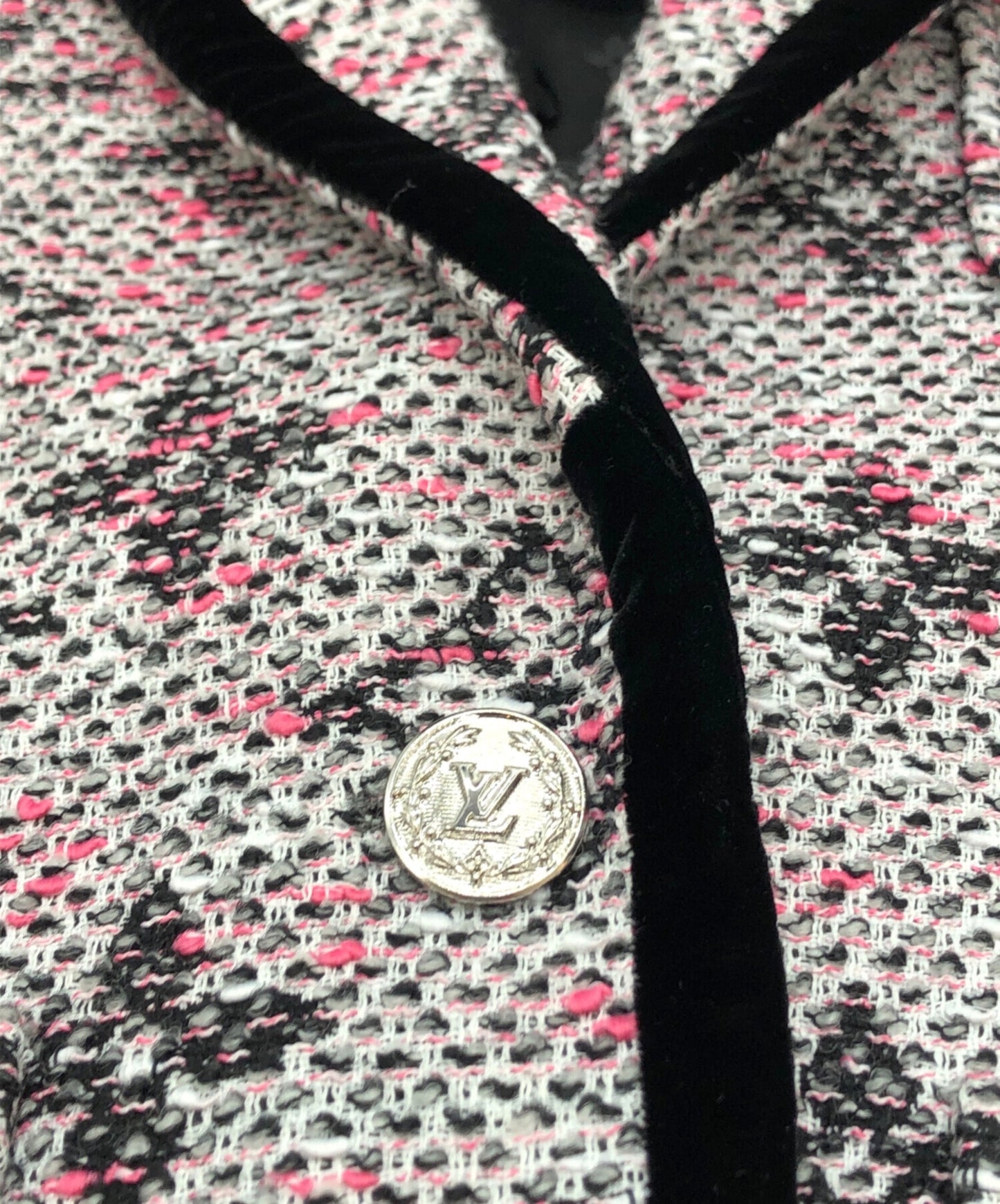 [Pre-owned] LOUIS VUITTON Monogram Tweed Preppy Blazer RW242WW MCP FRJC30