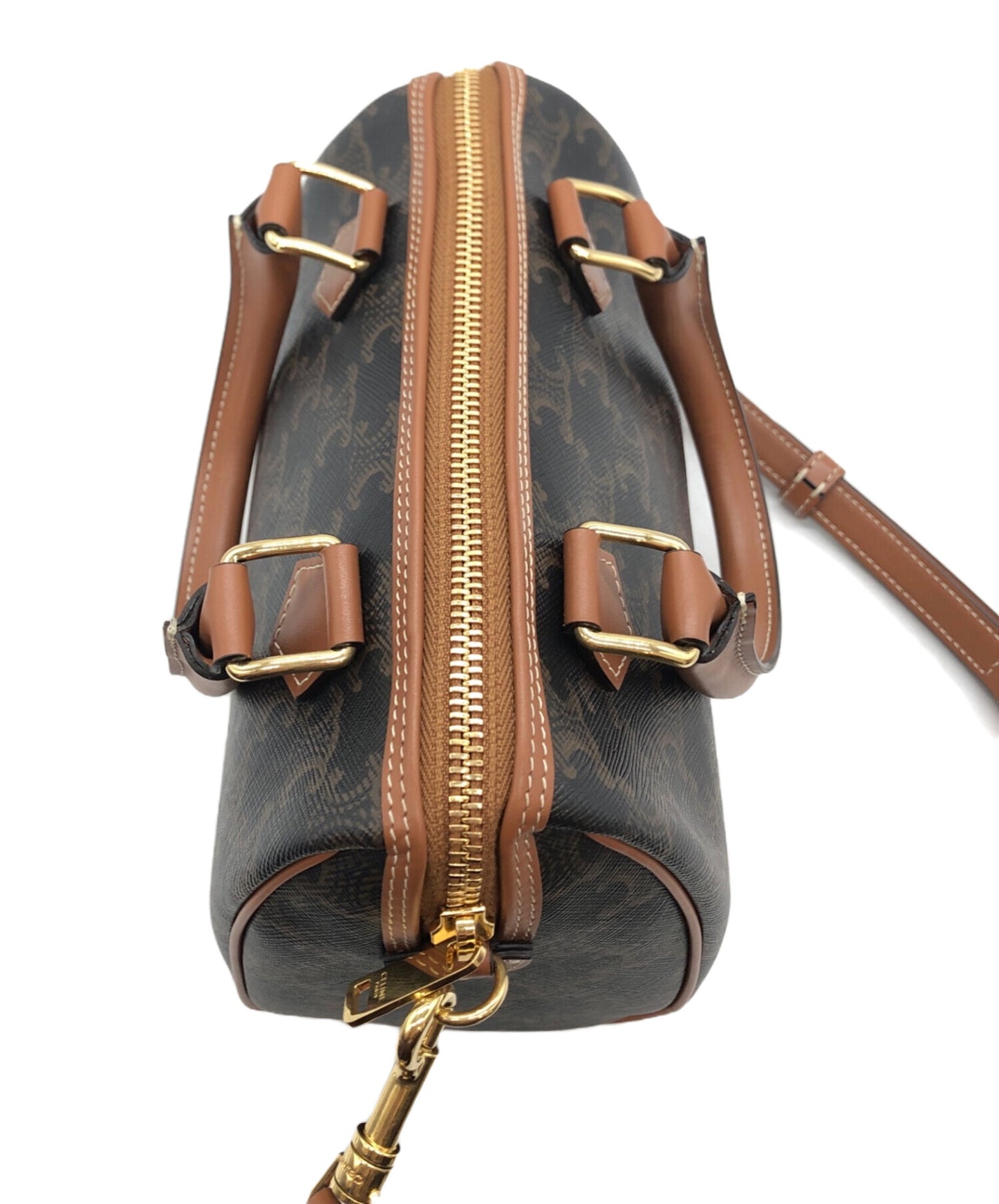 [Pre-owned] CELINE Cuir Trionf Small Boston Bag