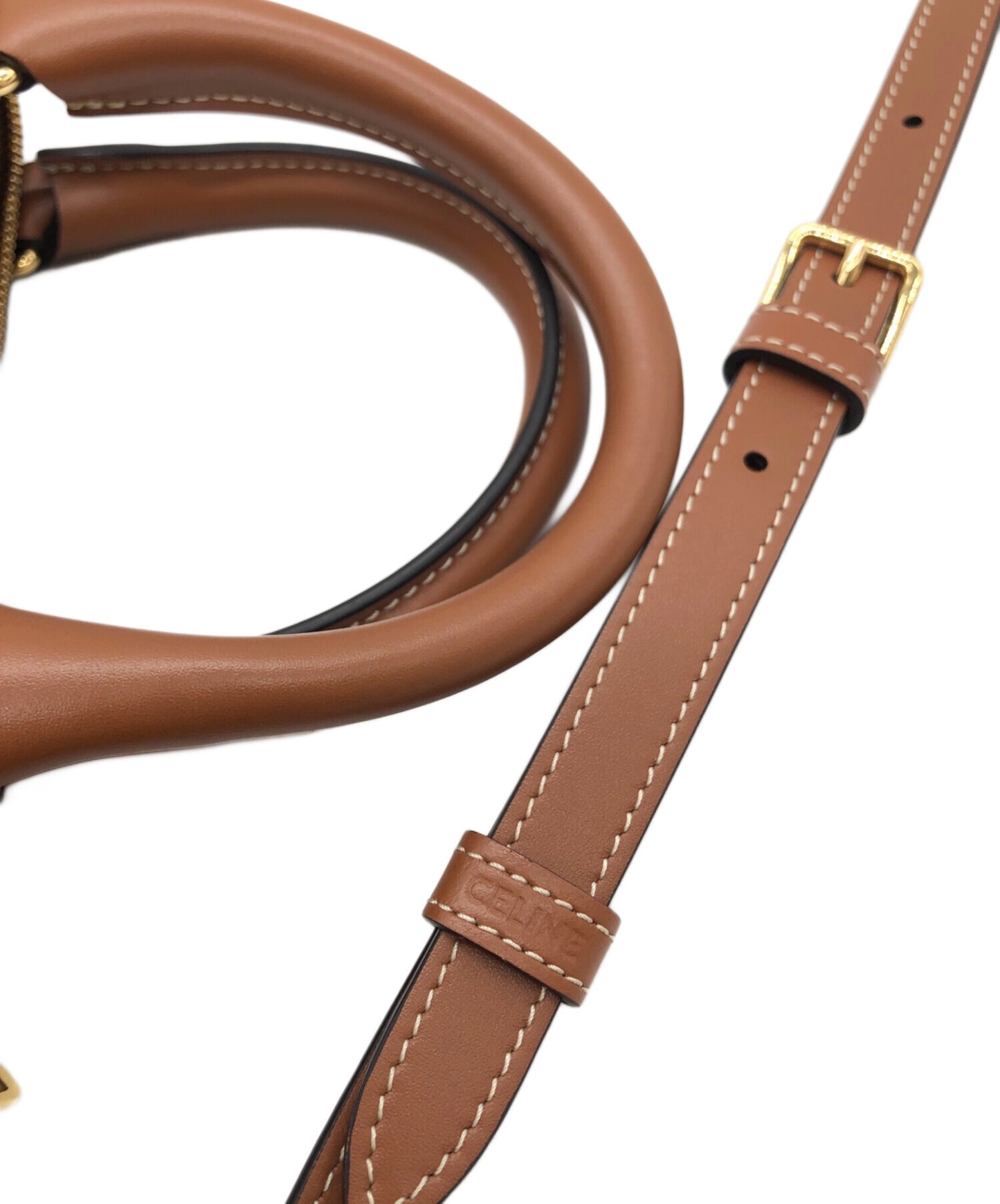 [Pre-owned] CELINE Cuir Trionf Small Boston Bag