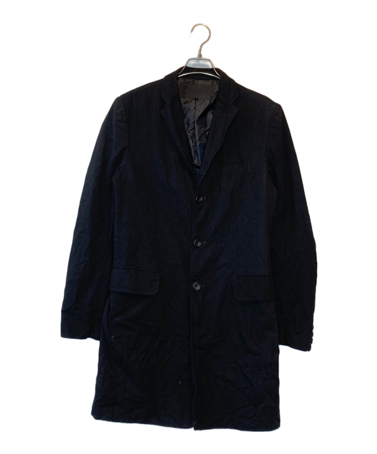 [Pre-owned] COMME des GARCONS HOMME Poly-Shrunken Chester Coat HN-C006