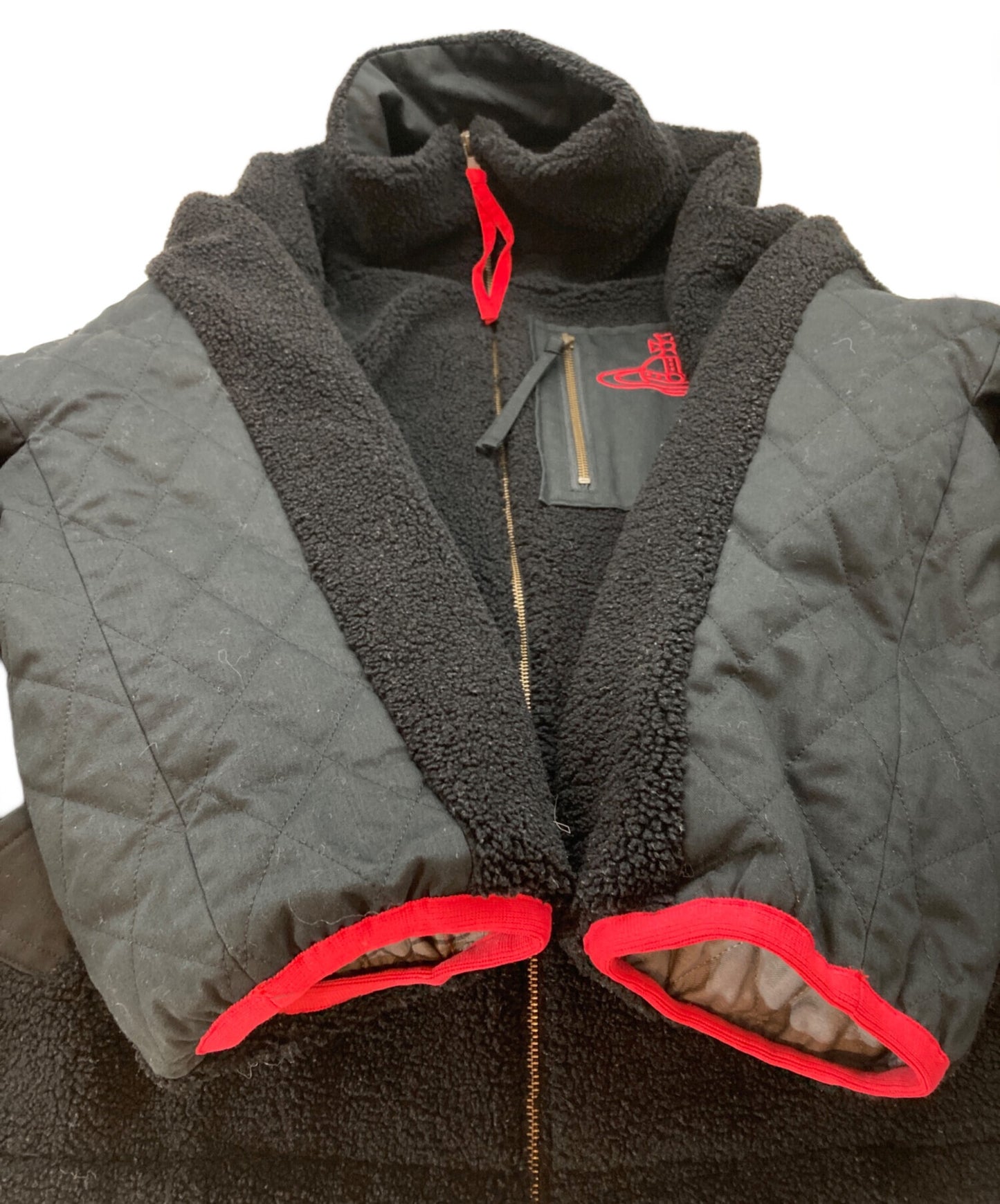 [Pre-owned] Vivienne Westwood RED LABEL Recycled Polyester Bore Zip Blouson 16-12-412014
