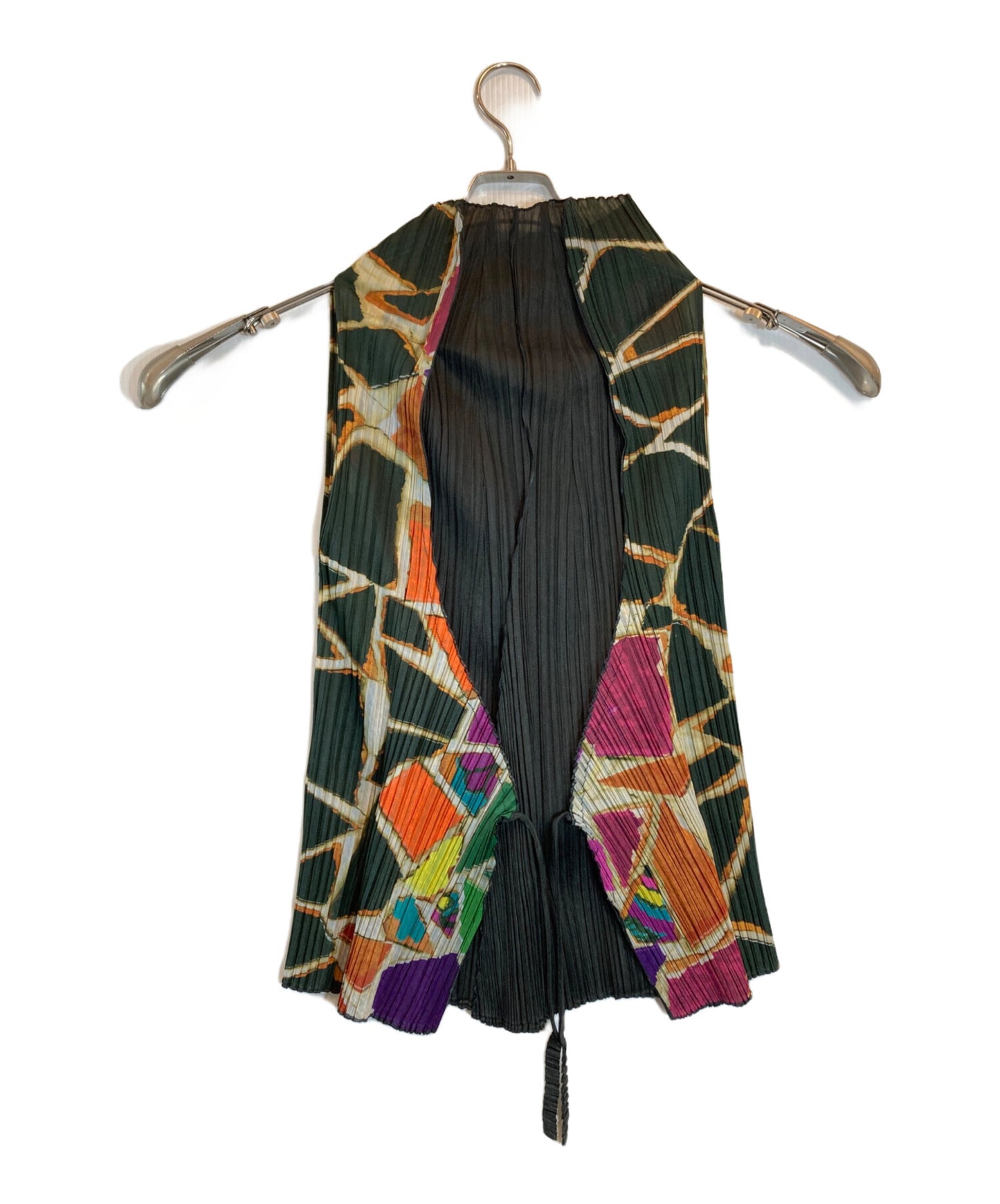 [Pre-owned] PLEATS PLEASE Galapagos Sleeveless Pleated Blouse PP33-JK734