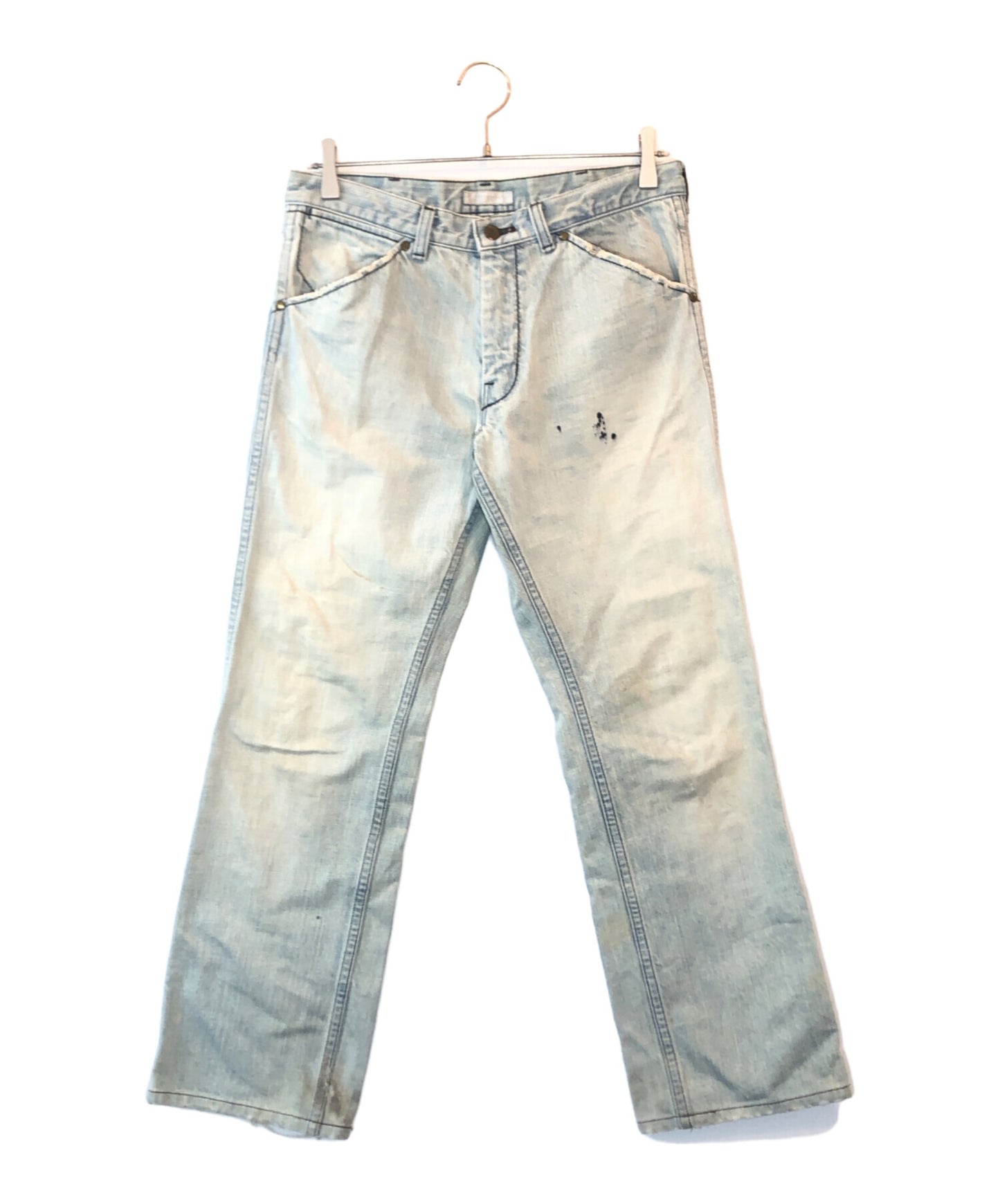 [Pre-owned] NUMBER (N)INE Mud-finished straight denim pants