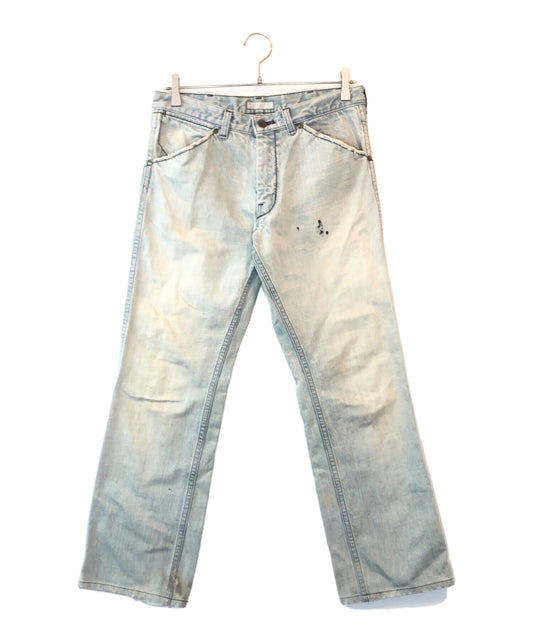 [Pre-owned] NUMBER (N)INE Mud-finished straight denim pants
