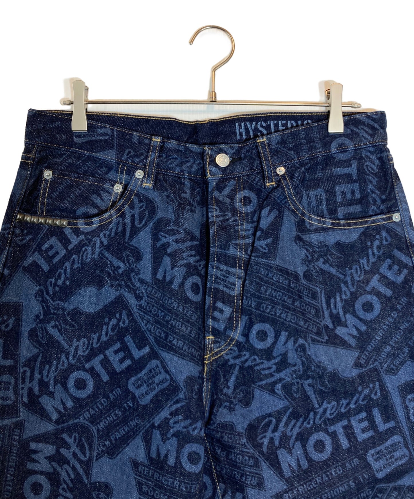 [Pre-owned] Hysteric Glamour MOTEL Pattern Denim Pants 02241AP02