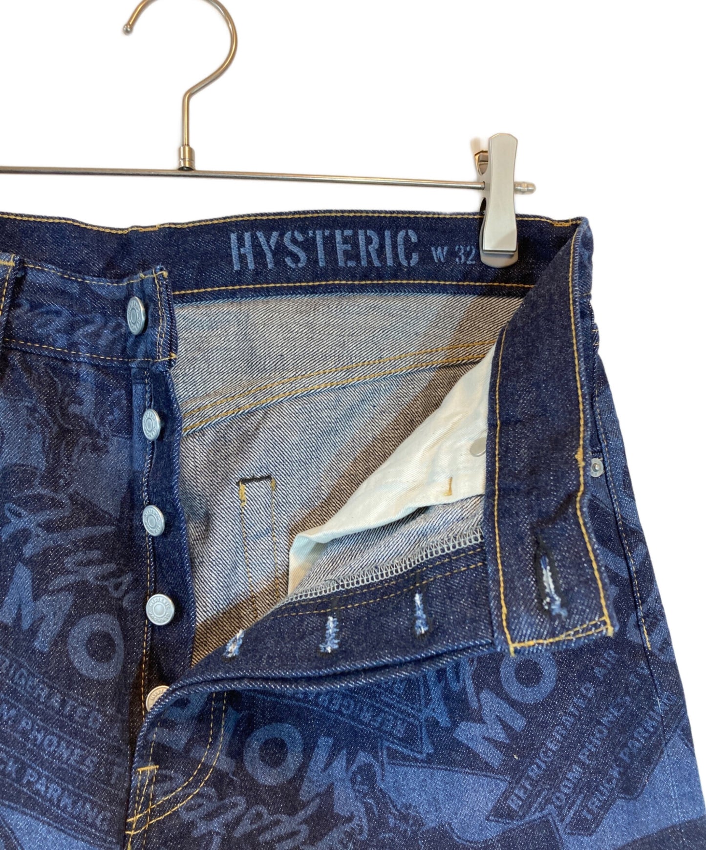 [Pre-owned] Hysteric Glamour MOTEL Pattern Denim Pants 02241AP02