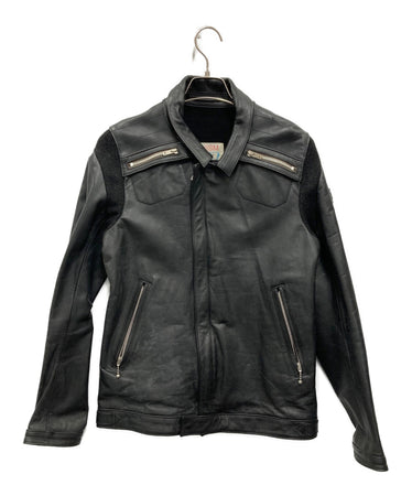 Pre-owned] UNDERCOVERISM UISM Single Leather Riders Jacket with 