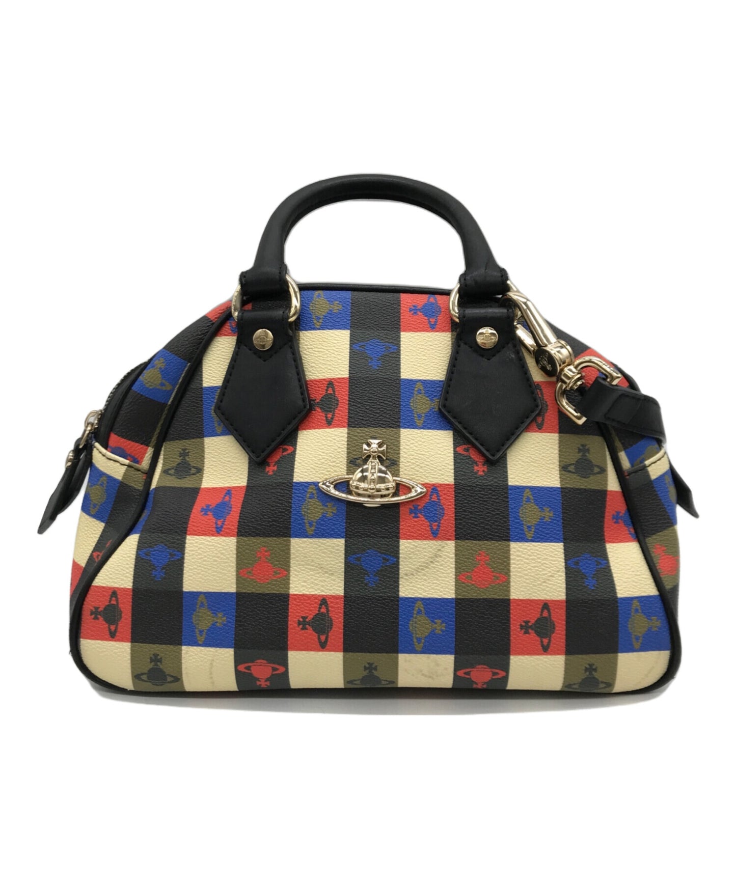 [Pre-owned] Vivienne Westwood Logomania Raipeline Yasmin Handbag