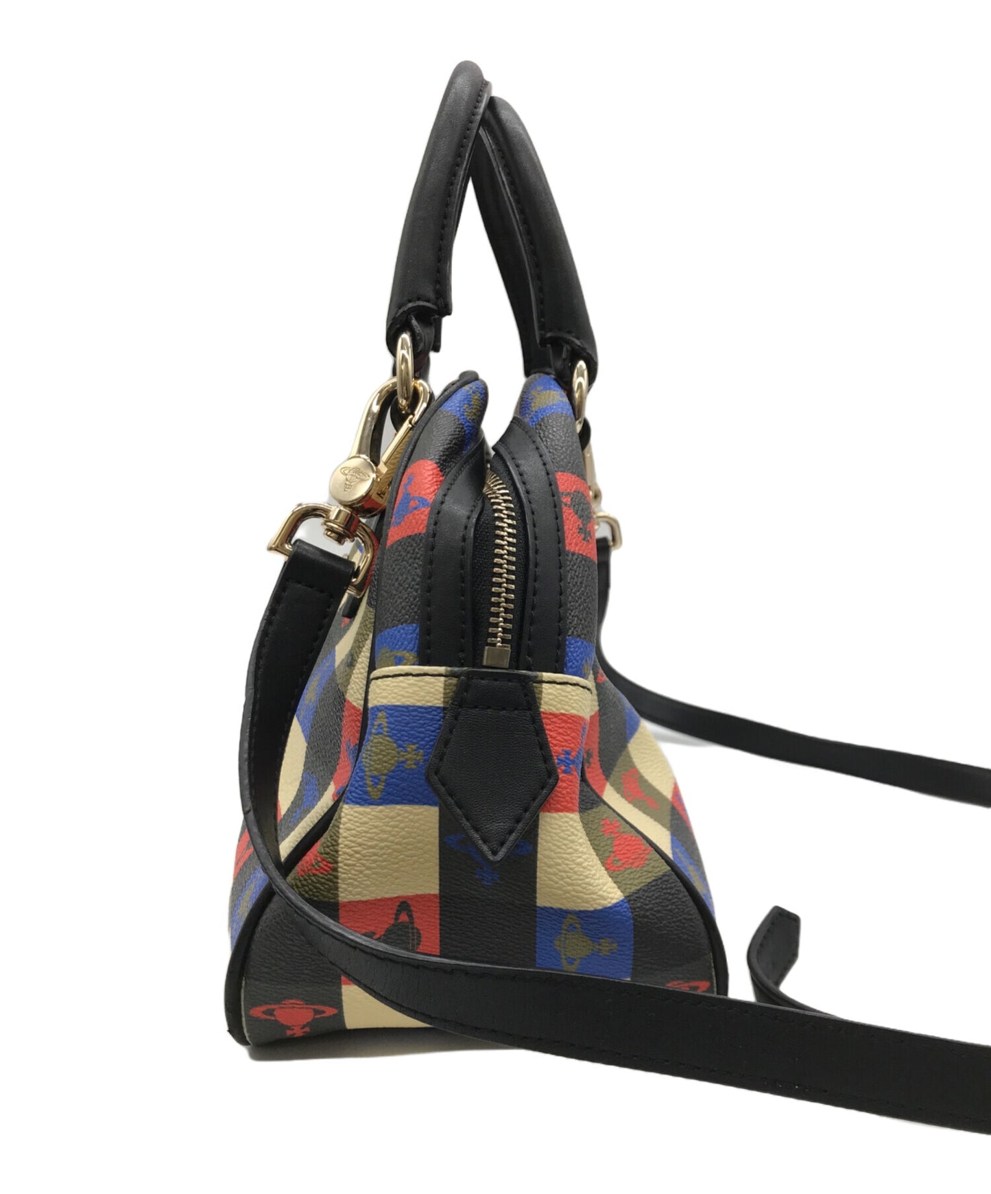 [Pre-owned] Vivienne Westwood Logomania Raipeline Yasmin Handbag