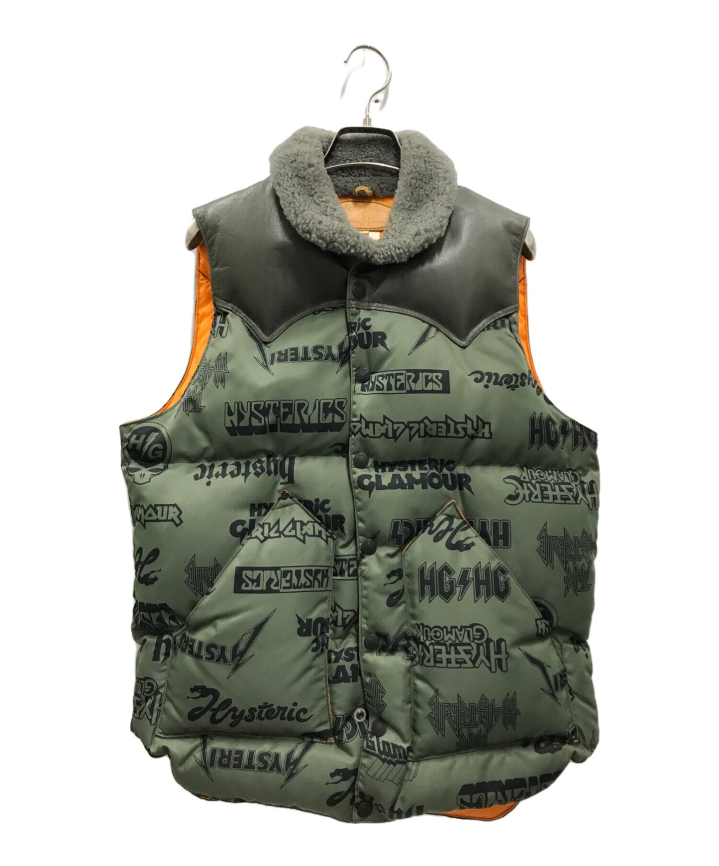 [Pre-owned] Hysteric Glamour CHRISTY Down Vest with LOGO pattern 02173AV01