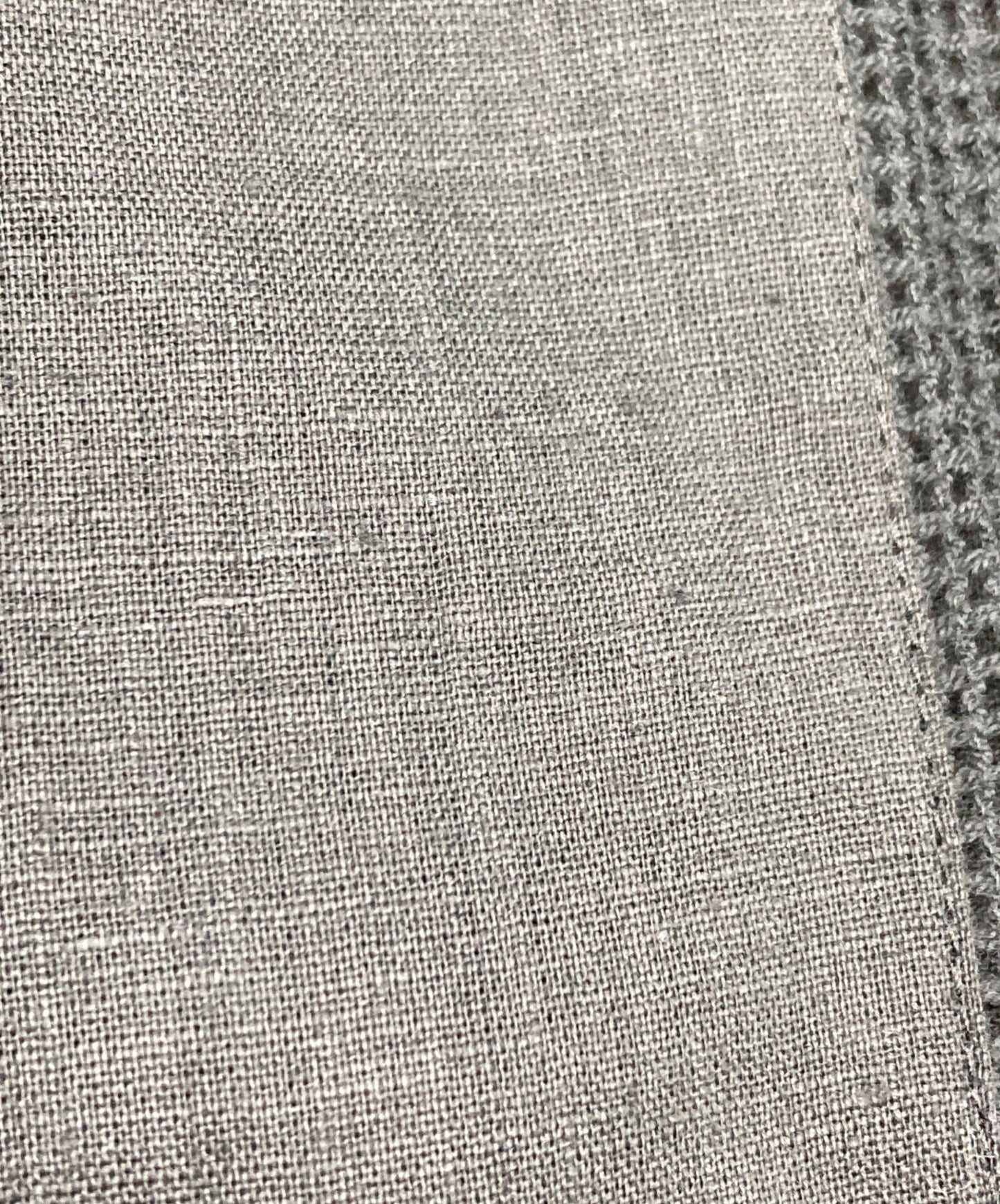 [Pre-owned] SUPREME Mesh Paneled Linen Short Sleeve Shirt