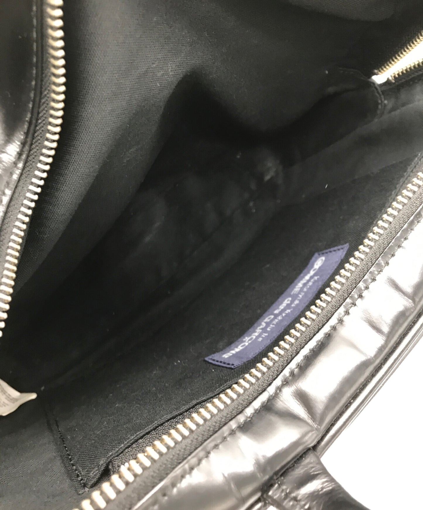 [Pre-owned] COMME des GARCONS Square leather handbag KZ-K 216