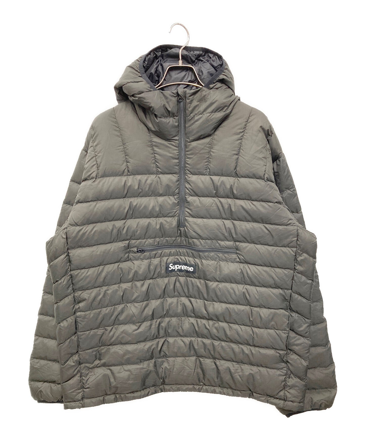 [Pre-owned] SUPREME Micro Down Half-Zip Hooded Pullover