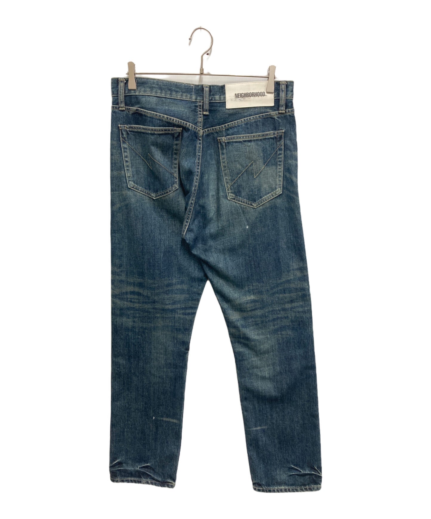 [Pre-owned] NEIGHBORHOOD Washed Denim Deep Mid Pants 232XBNH-PTM05