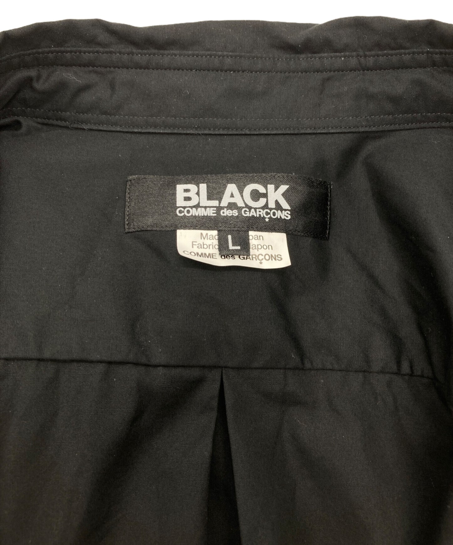 [Pre-owned] BLACK COMME des GARCONS Front design long sleeve shirt 1N-B001