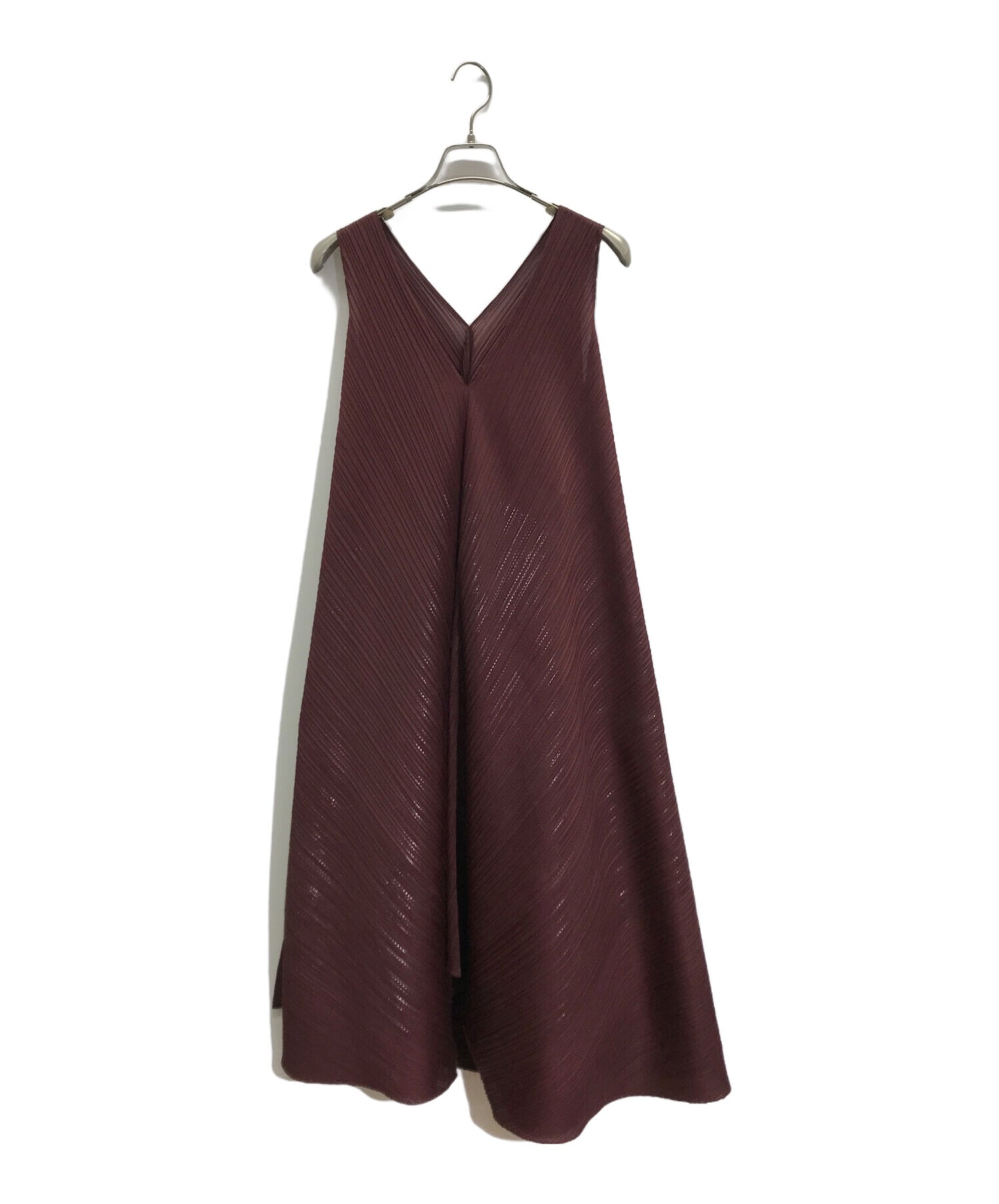 [Pre-owned] PLEATS PLEASE Pleated sleeveless shaped dress