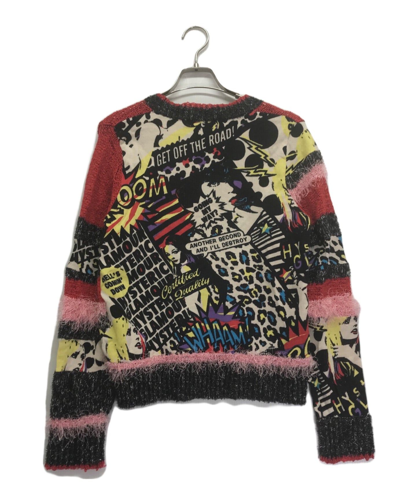 [Pre-owned] Hysteric Glamour Cardigan with a full pattern switching between different materials 0151ND05