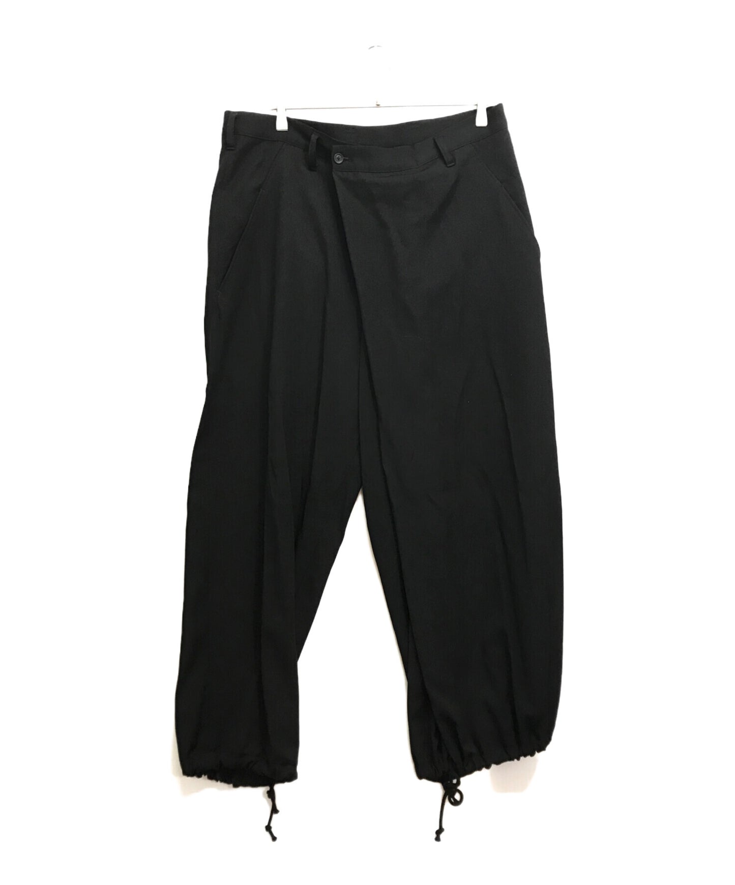 [Pre-owned] Yohji Yamamoto pour homme W/GABARDINE LEFT TUCK PANTS he-p14-100