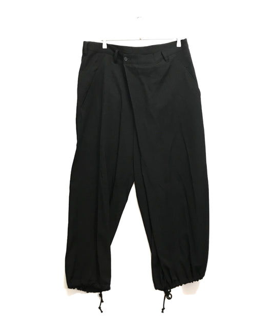 [Pre-owned] Yohji Yamamoto pour homme W/GABARDINE LEFT TUCK PANTS he-p14-100
