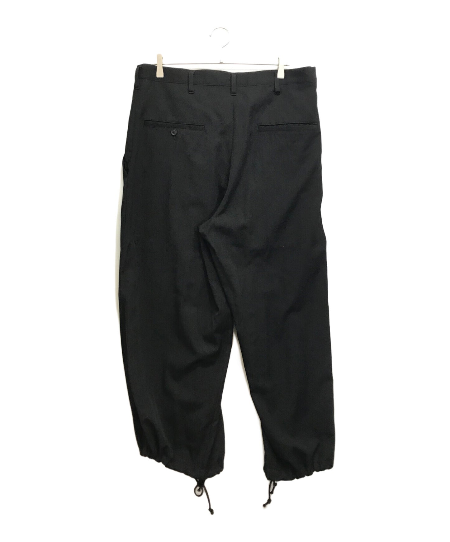 [Pre-owned] Yohji Yamamoto pour homme W/GABARDINE LEFT TUCK PANTS he-p14-100
