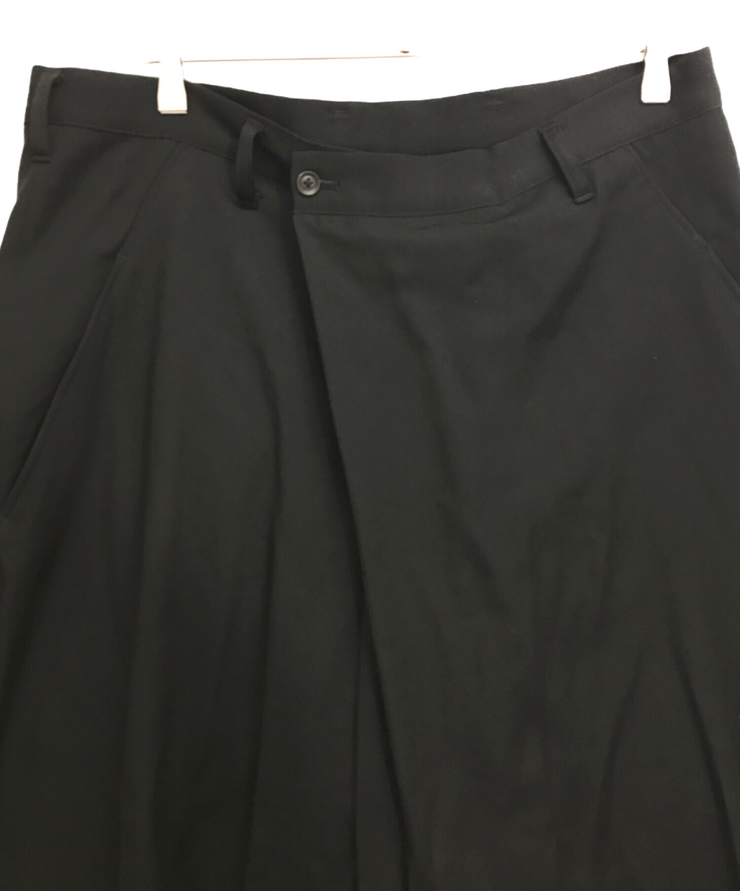 [Pre-owned] Yohji Yamamoto pour homme W/GABARDINE LEFT TUCK PANTS he-p14-100