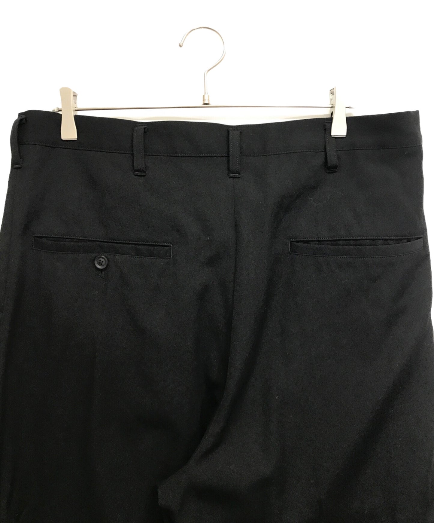 [Pre-owned] Yohji Yamamoto pour homme W/GABARDINE LEFT TUCK PANTS he-p14-100