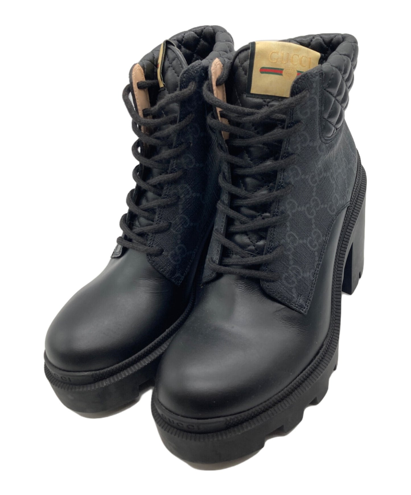 [Pre-owned] GUCCI GG Supreme Ankle Boots 659691