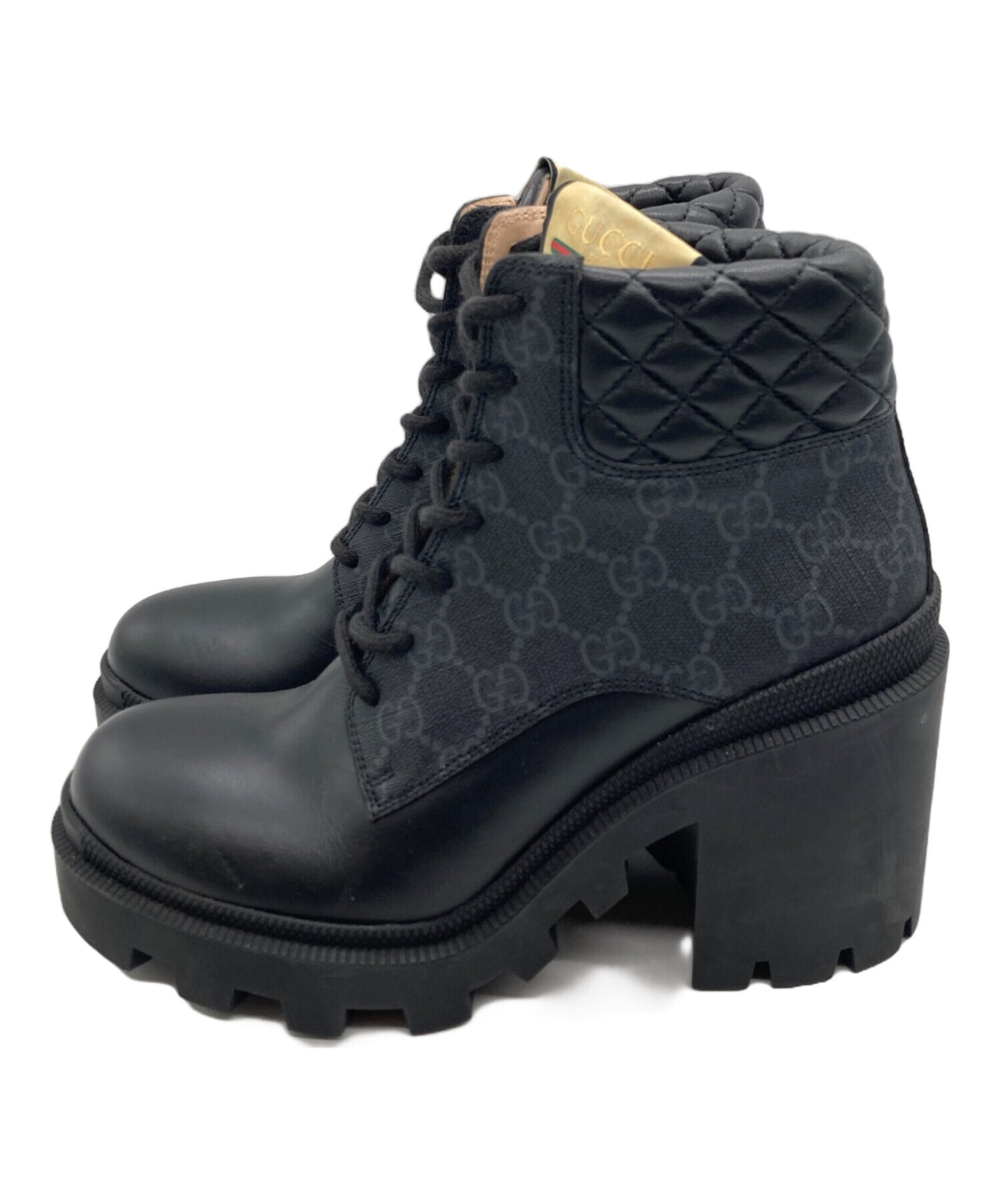 [Pre-owned] GUCCI GG Supreme Ankle Boots 659691