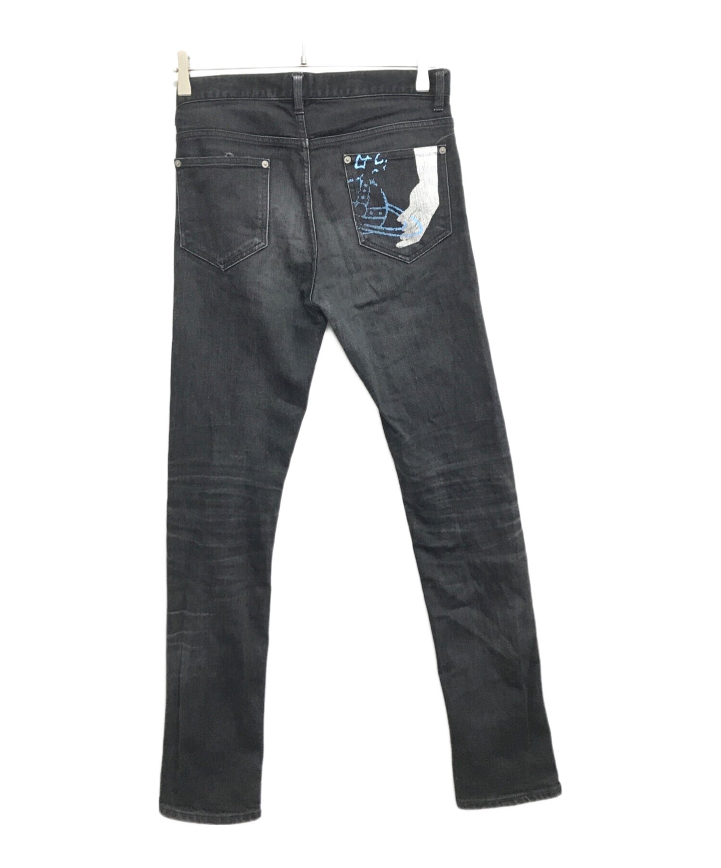 [Pre-owned] Vivienne Westwood man Orb design skinny denim pants