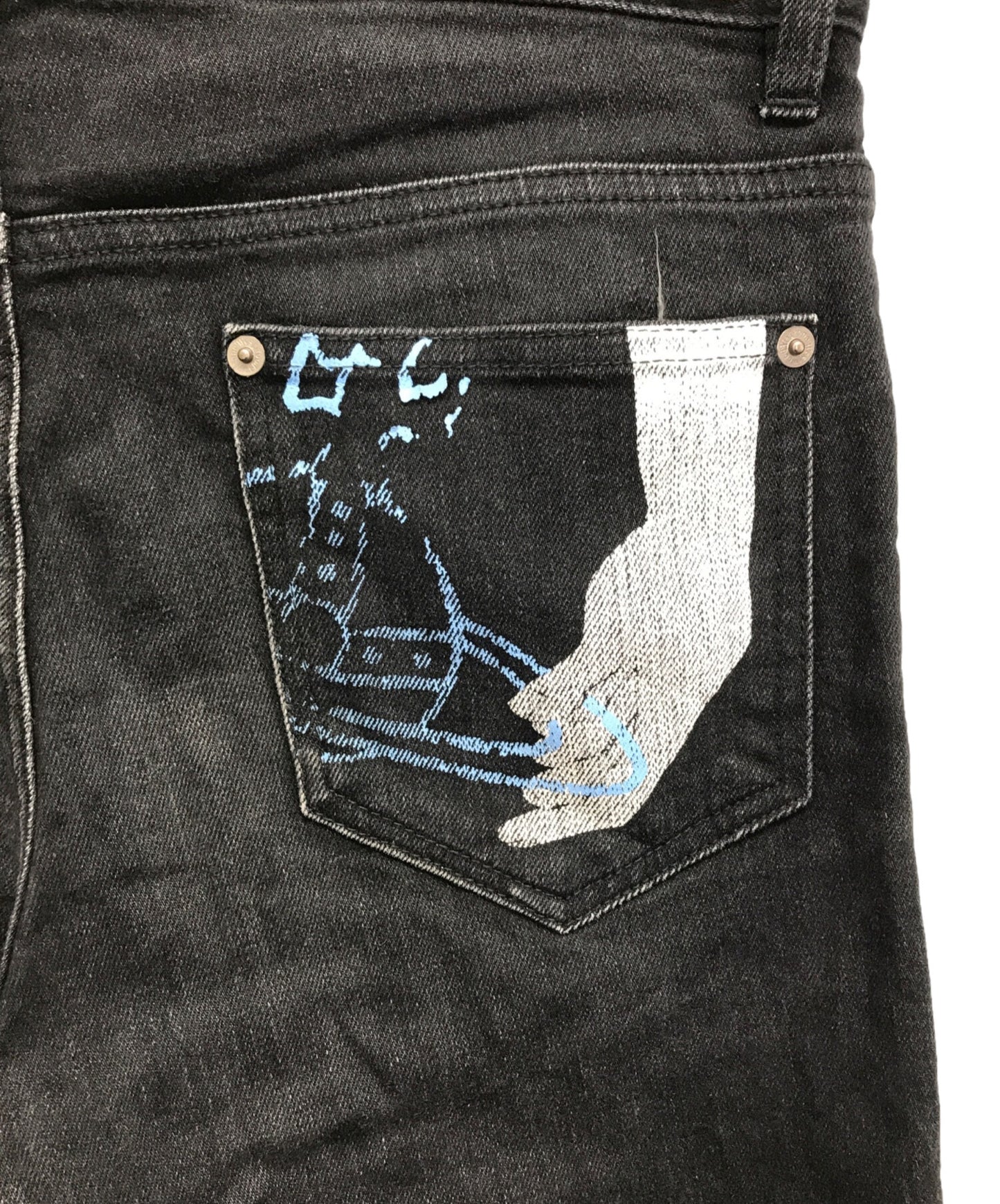 [Pre-owned] Vivienne Westwood man Orb design skinny denim pants