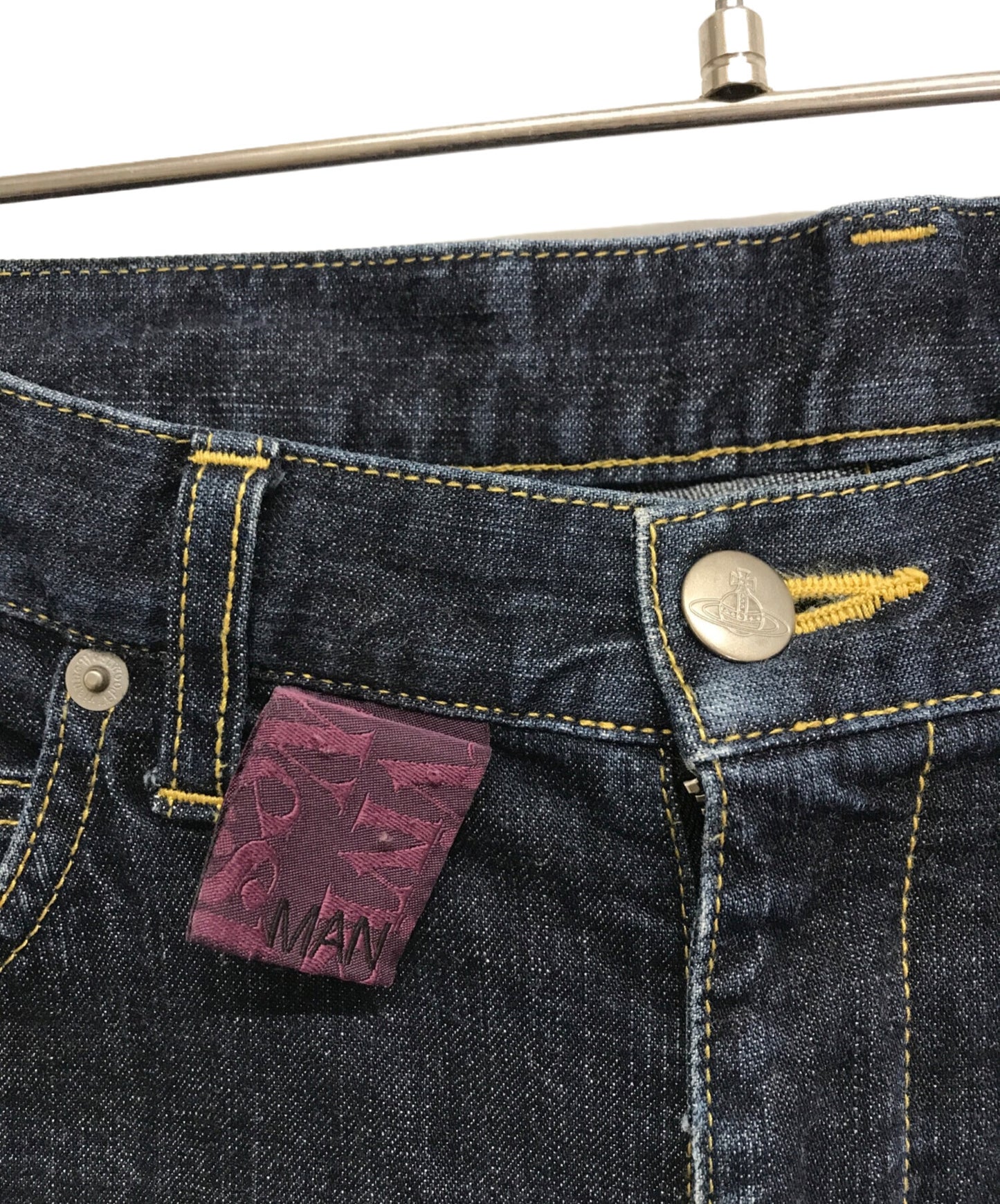 [Pre-owned] Vivienne Westwood man Orb design skinny denim pants