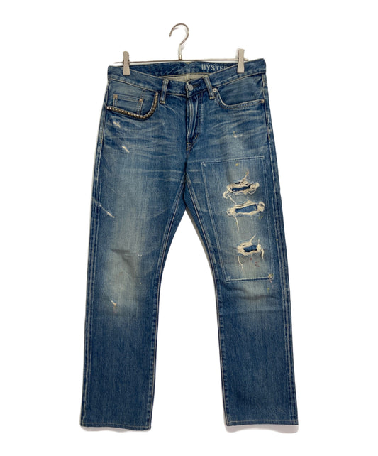 [Pre-owned] Hysteric Glamour Damaged denim pants
