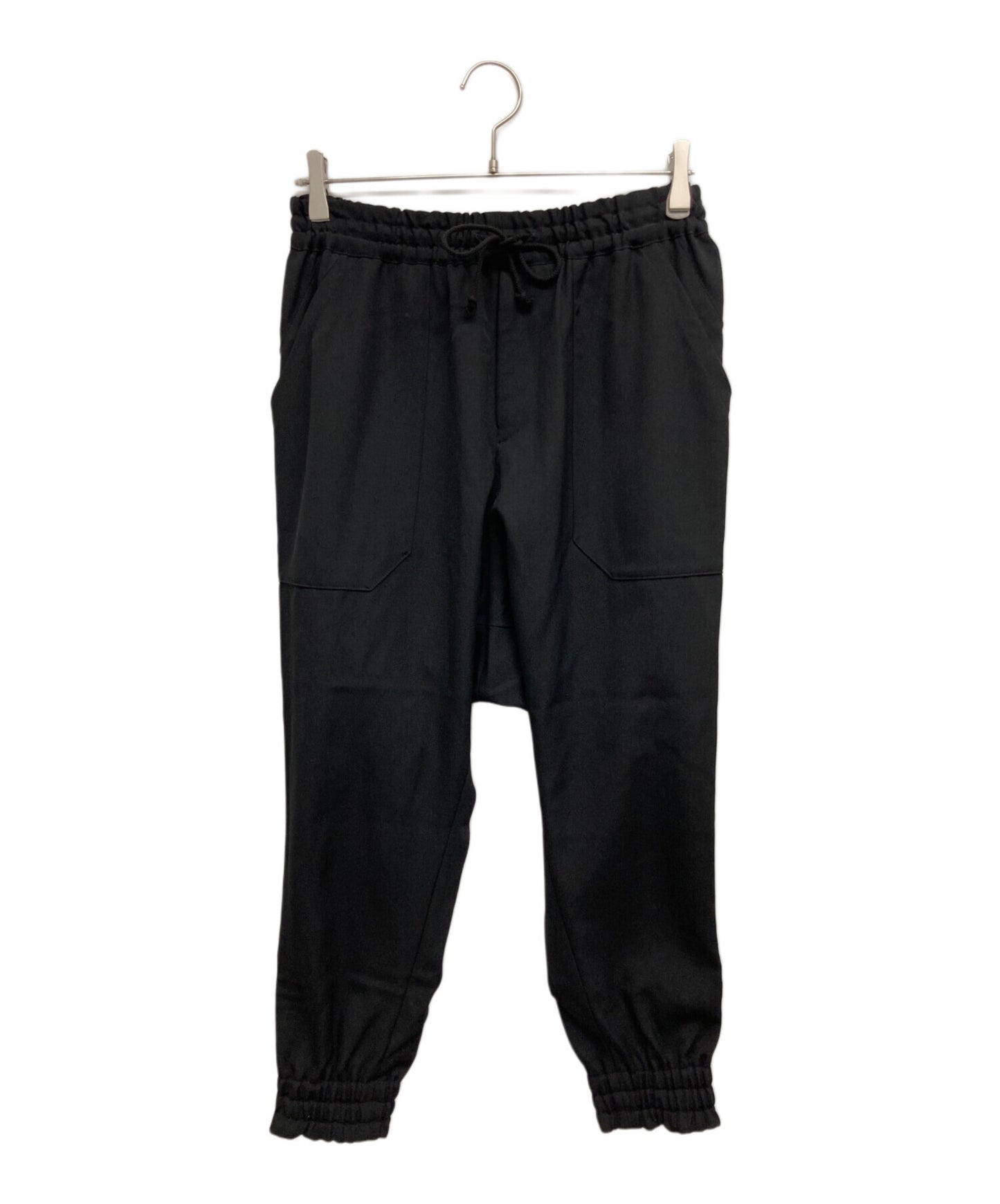 [Pre-owned] YOHJI YAMAMOTO Wool gabardine wide silhouette pants with hem zipper F0-P60-101