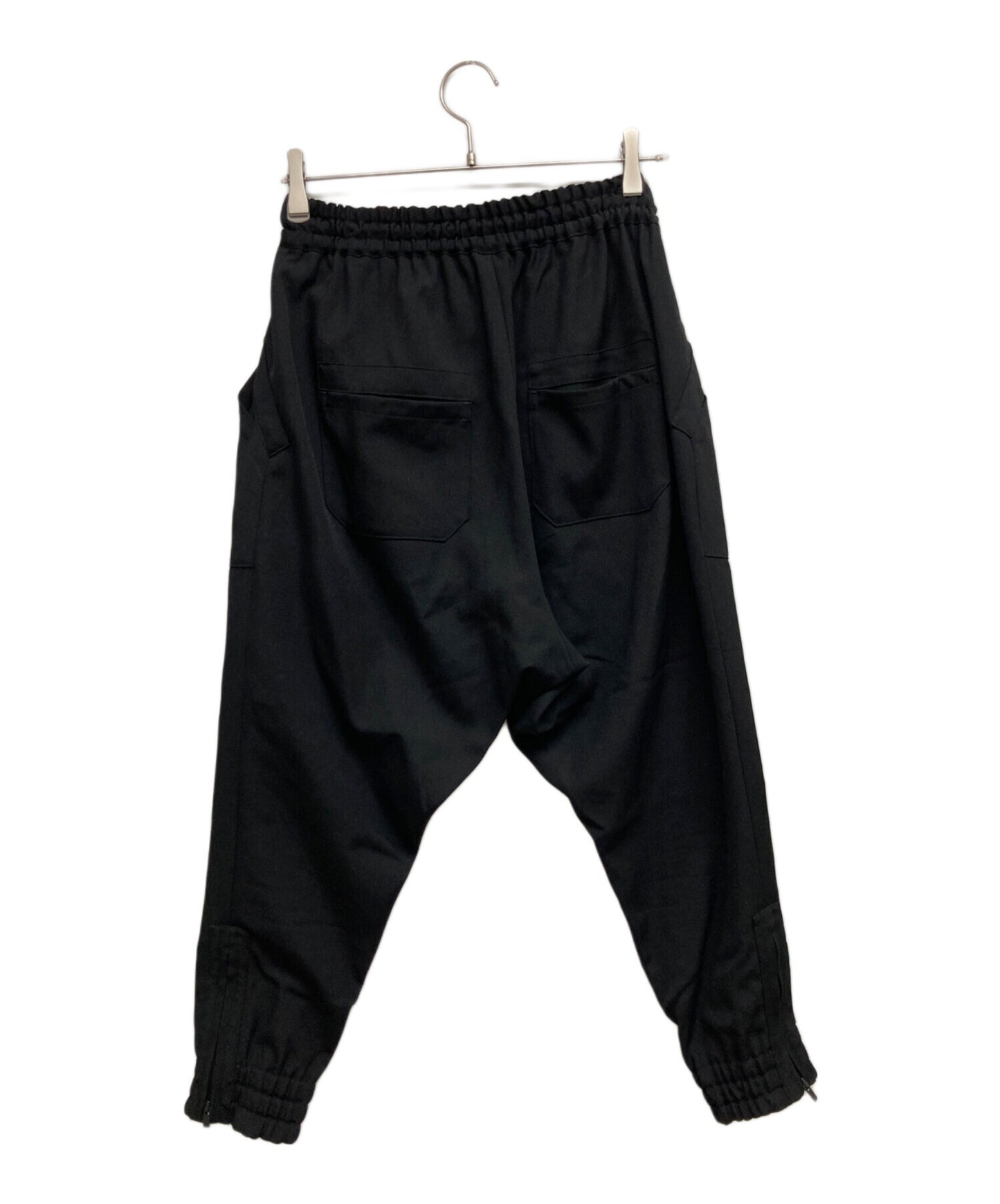 [Pre-owned] YOHJI YAMAMOTO Wool gabardine wide silhouette pants with hem zipper F0-P60-101
