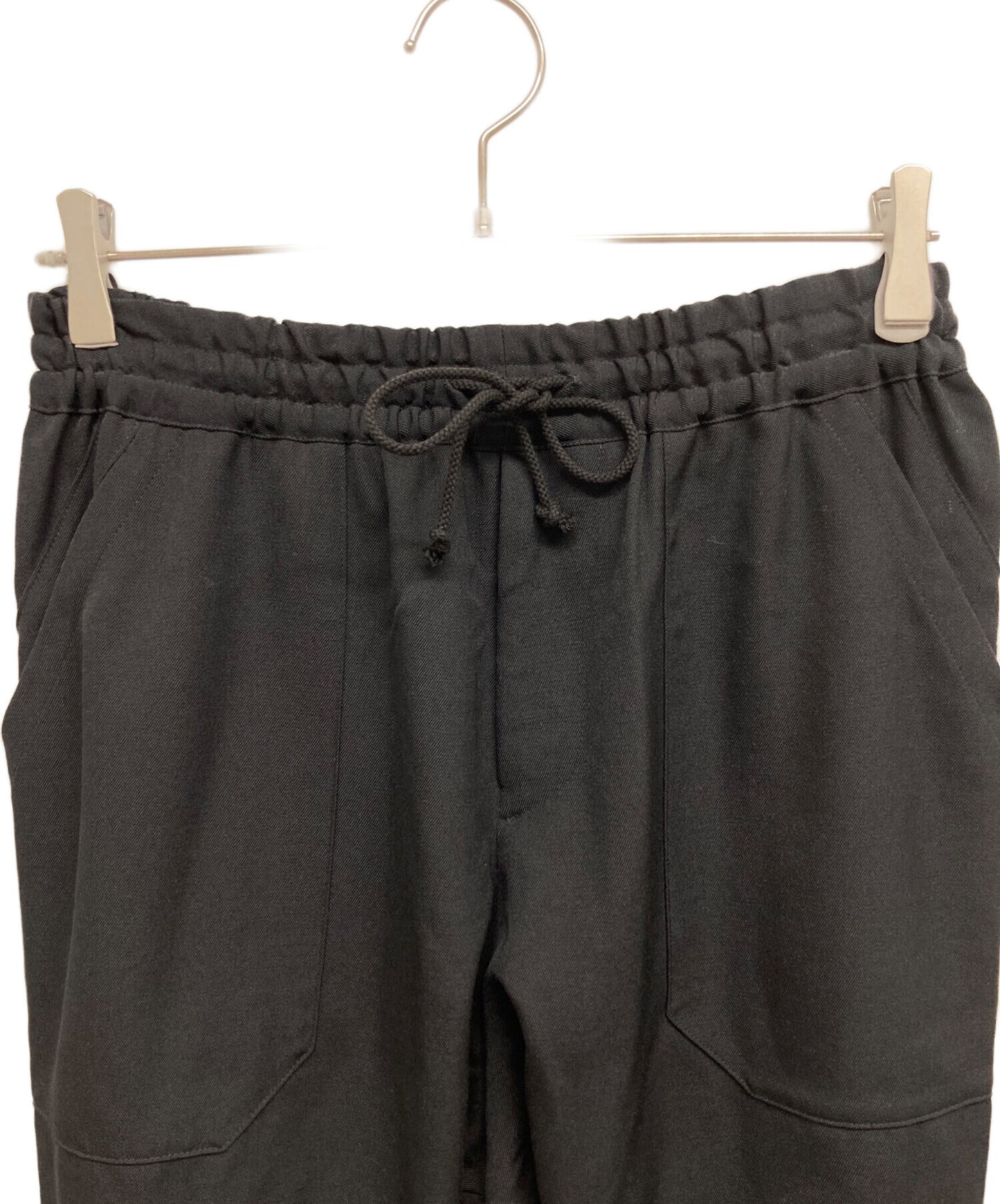 [Pre-owned] YOHJI YAMAMOTO Wool gabardine wide silhouette pants with hem zipper F0-P60-101