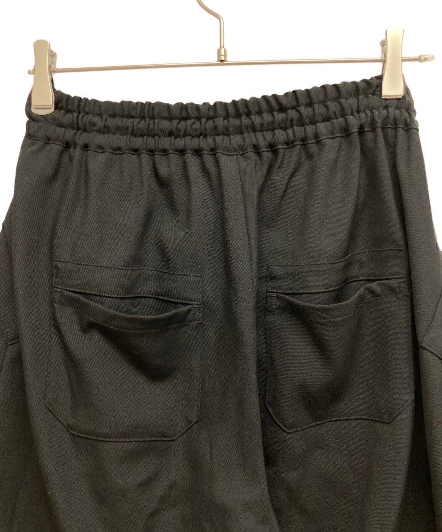 [Pre-owned] YOHJI YAMAMOTO Wool gabardine wide silhouette pants with hem zipper F0-P60-101