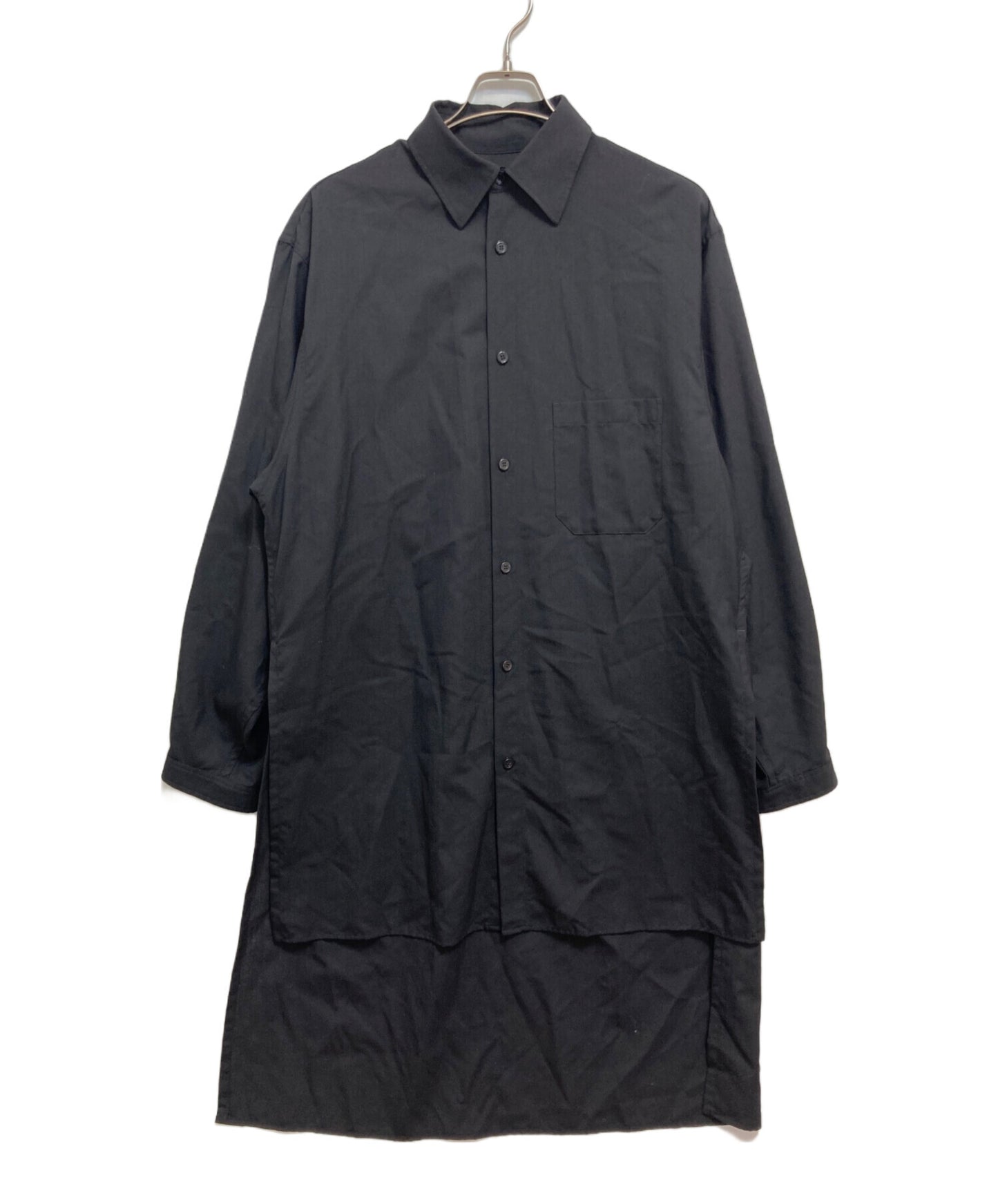 [Pre-owned] Y's Wool open collar long shirt YA-B03-150