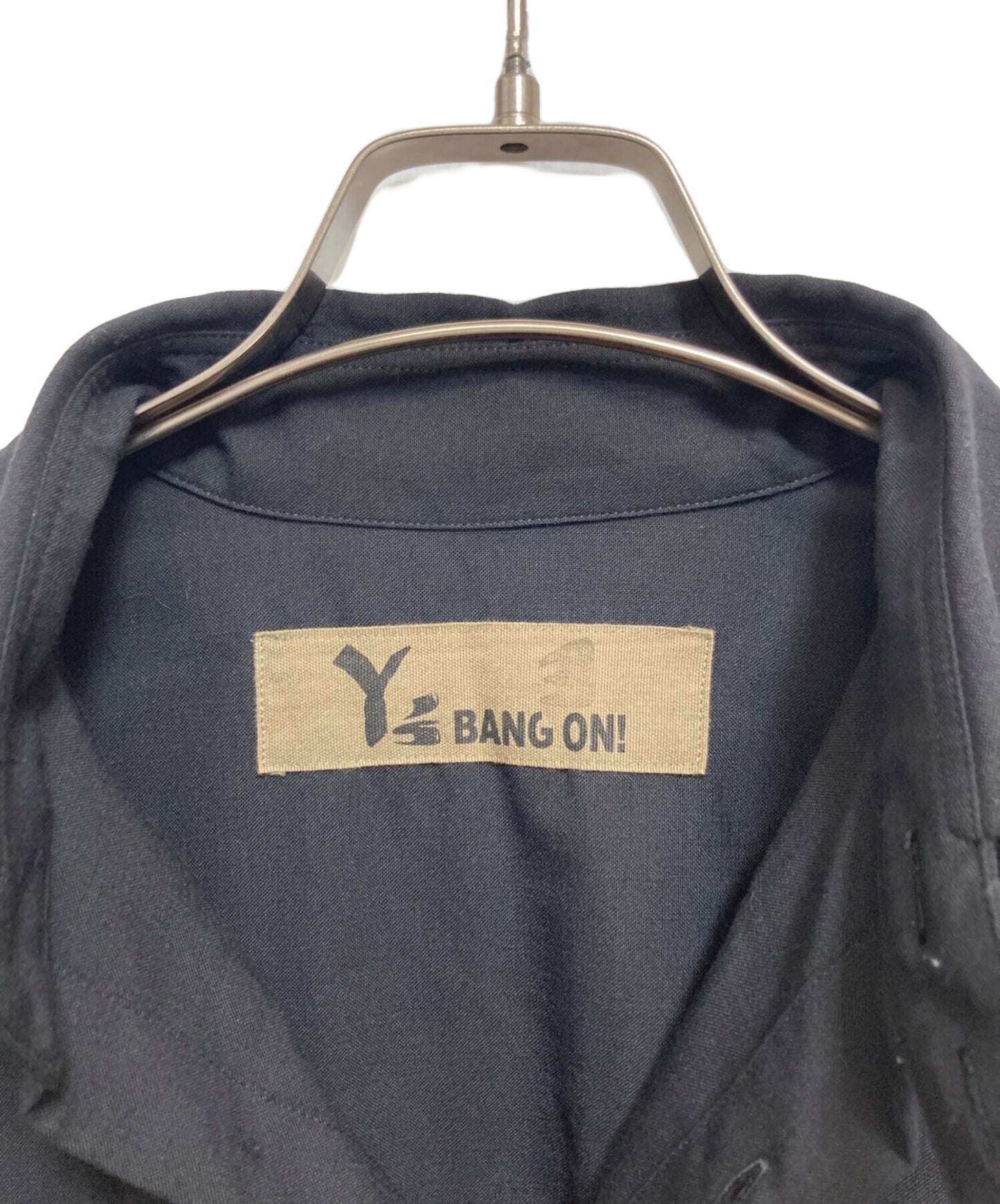 [Pre-owned] Y's Wool open collar long shirt YA-B03-150