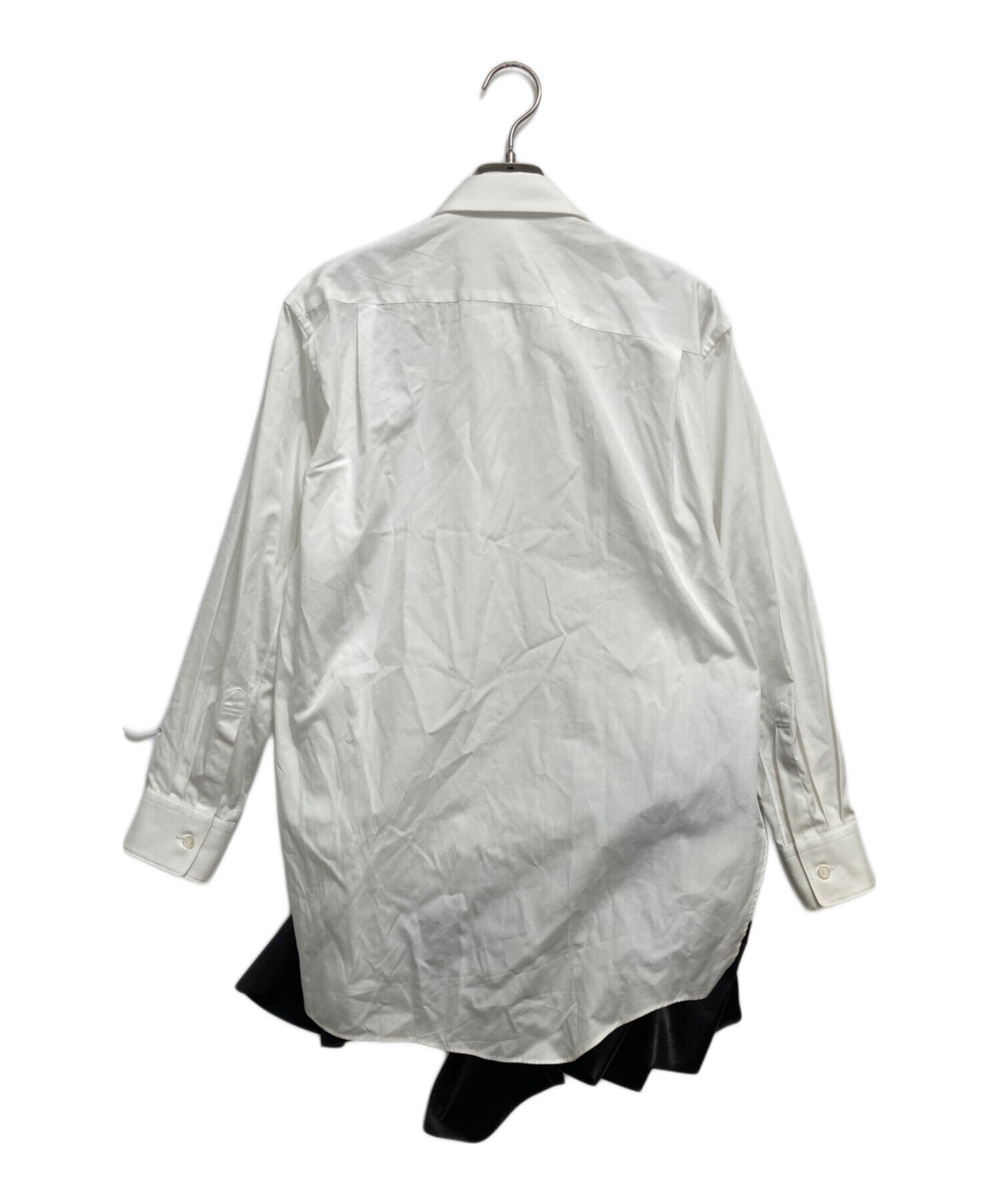 [Pre-owned] COMME des GARCONS Faux leather ruffle design shirt GN-B010