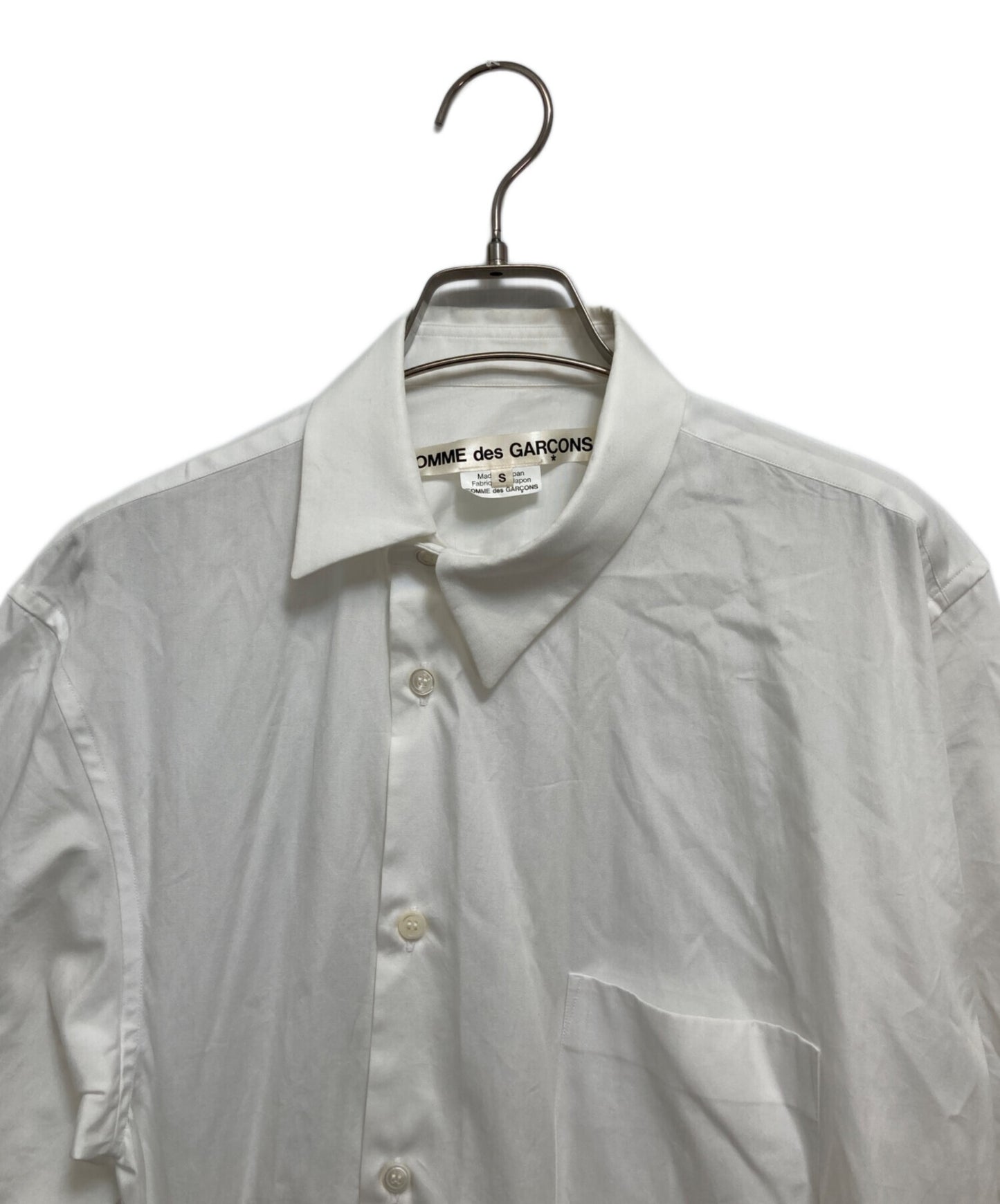 [Pre-owned] COMME des GARCONS Faux leather ruffle design shirt GN-B010