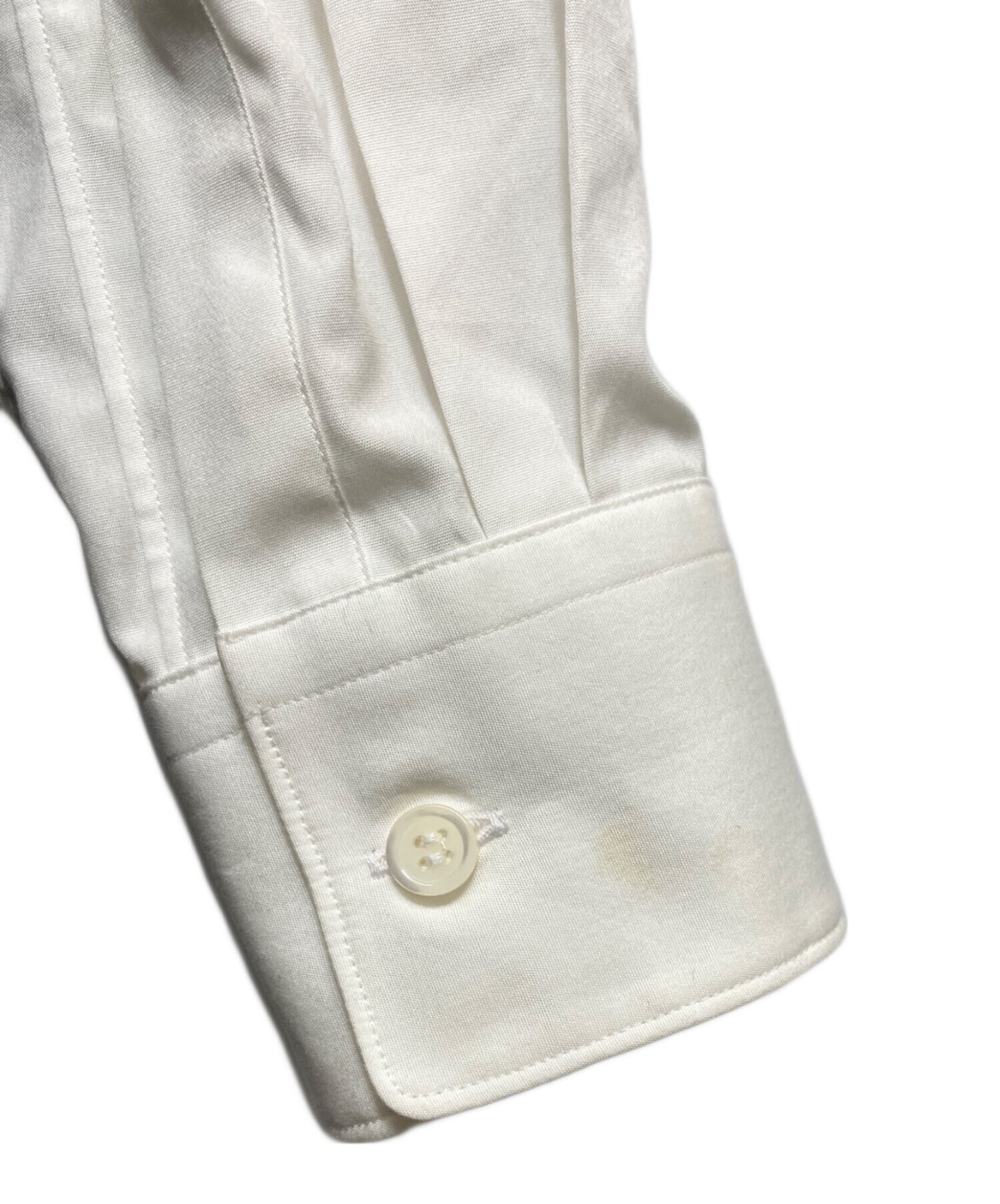 [Pre-owned] COMME des GARCONS Faux leather ruffle design shirt GN-B010