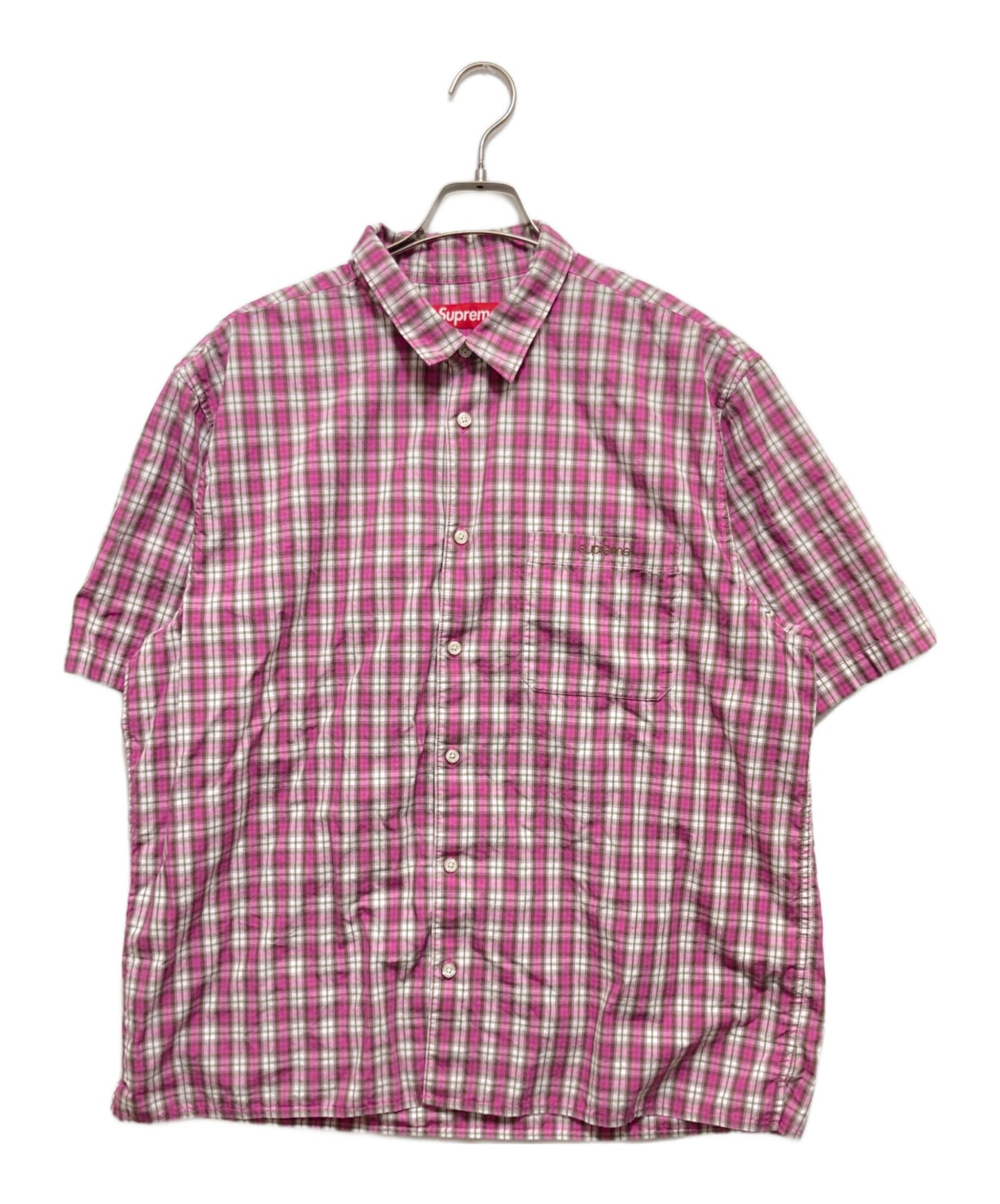 [Pre-owned] SUPREME Mini checkered short-sleeved shirt