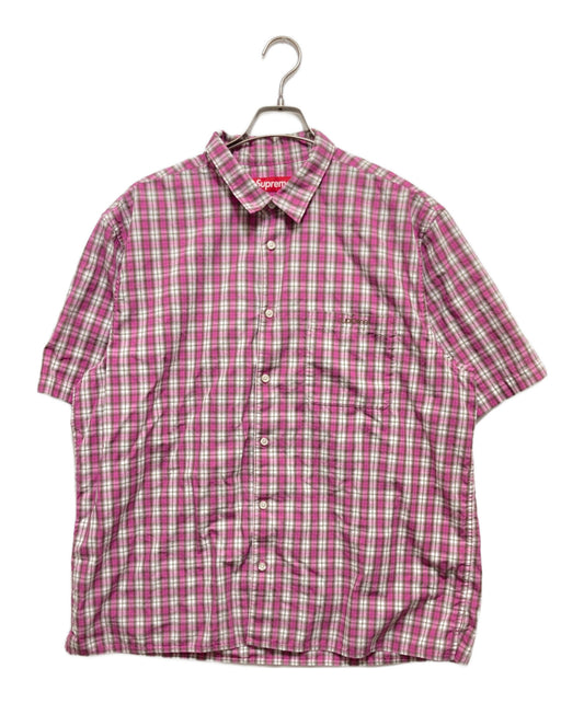 [Pre-owned] SUPREME Mini checkered short-sleeved shirt