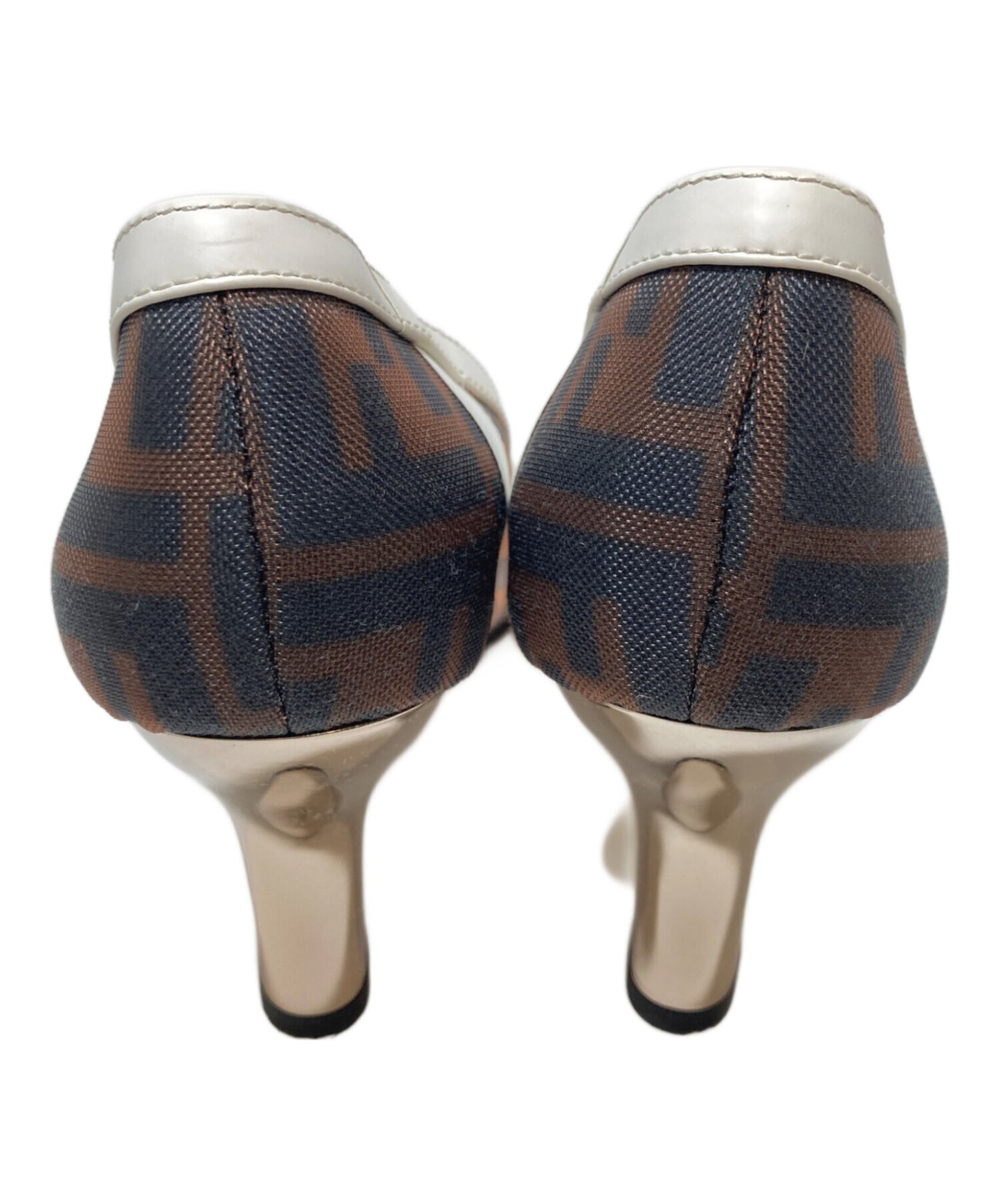 [Pre-owned] FENDI Zucca Pattern Mesh Pumps